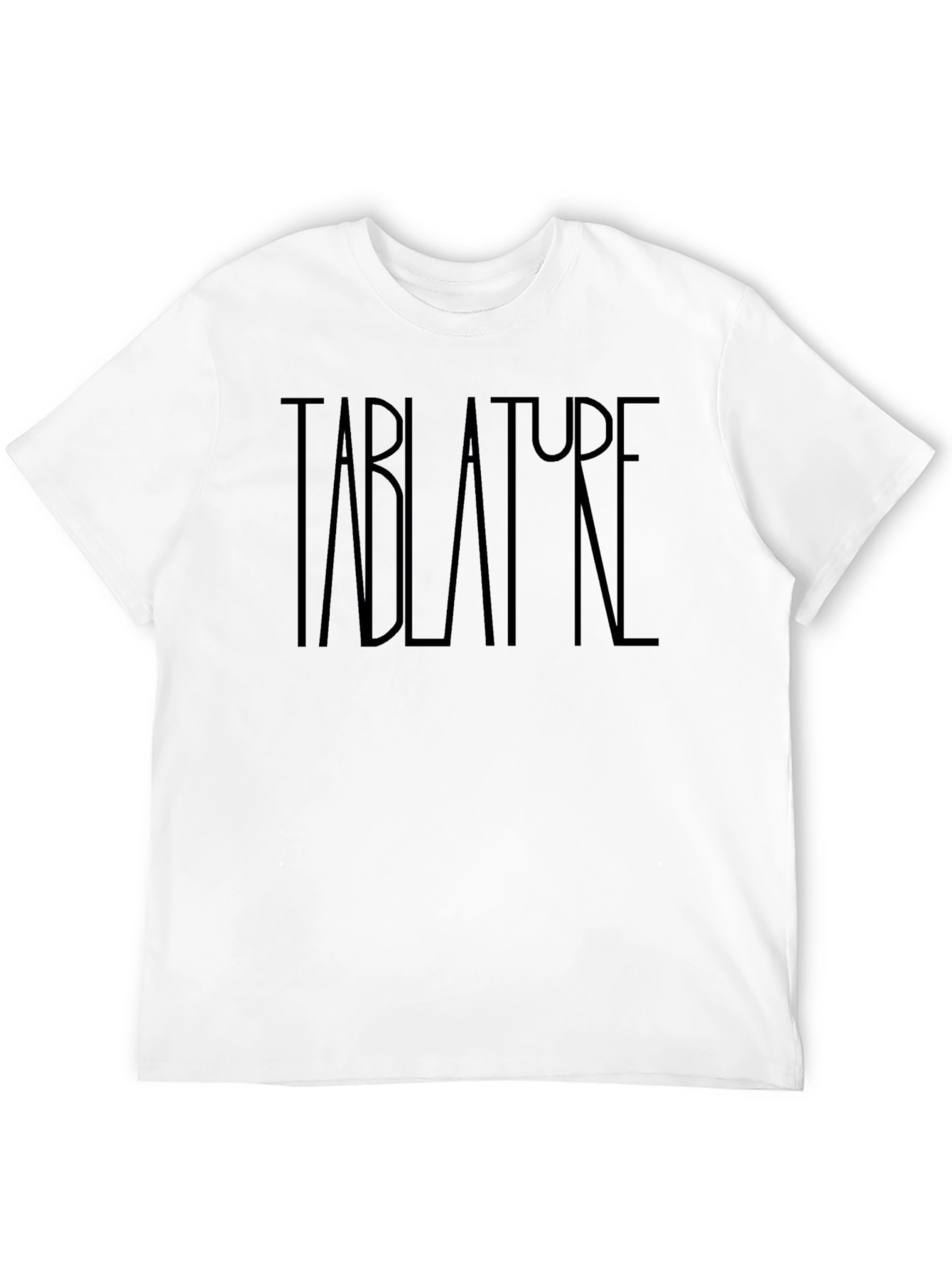 Tablature Graphic Print Black T-Shirt