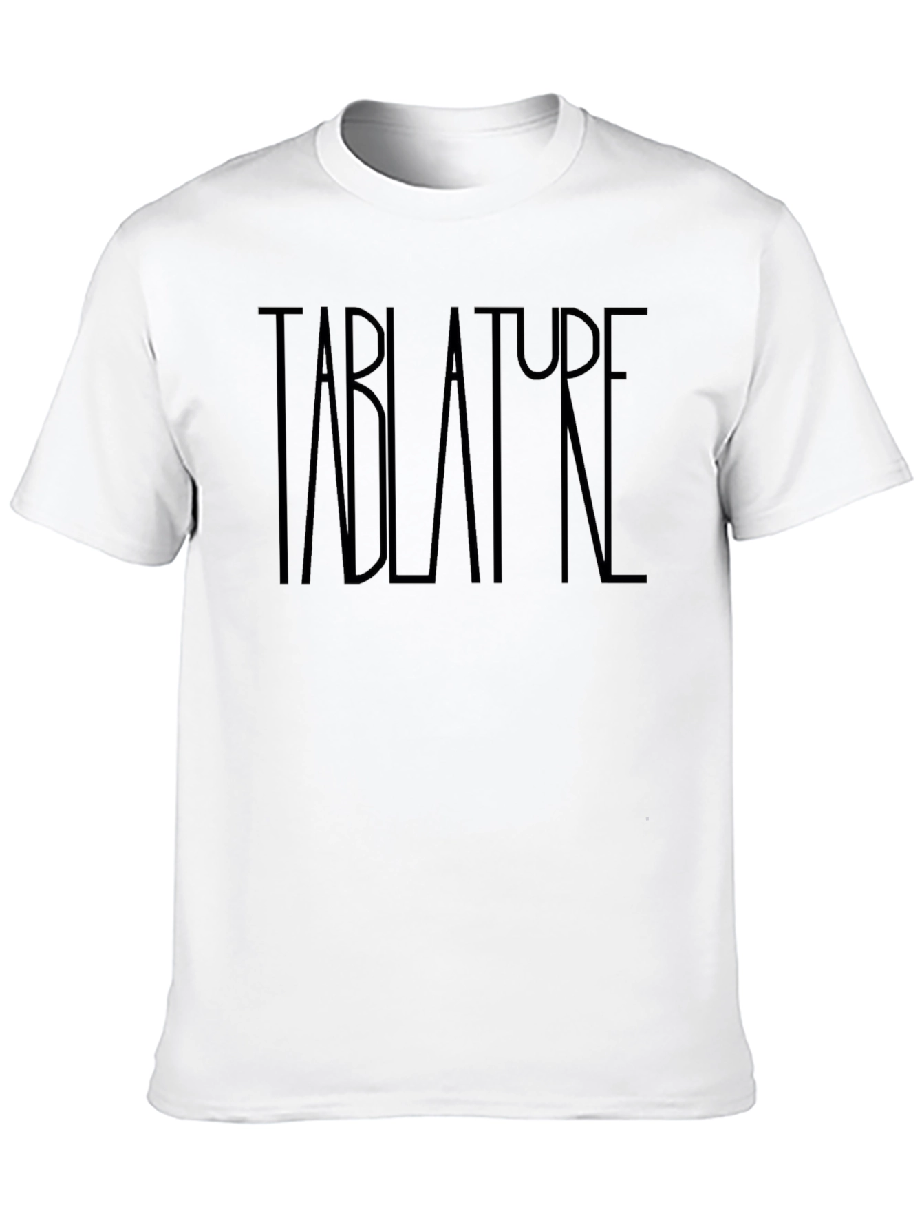 Tablature Graphic Print Black T-Shirt