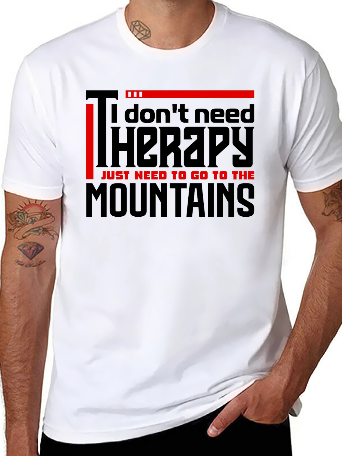 Mountains Therapy Graphic T-Shirt