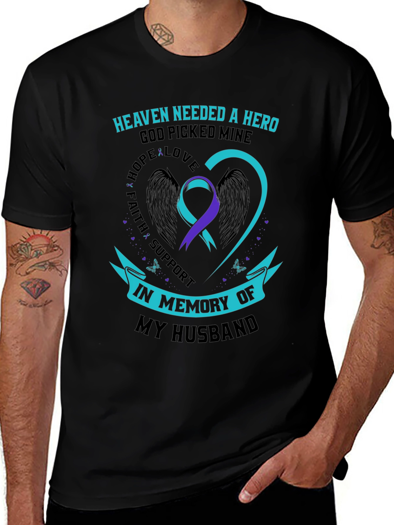 In Memory Of My Husband T-Shirt