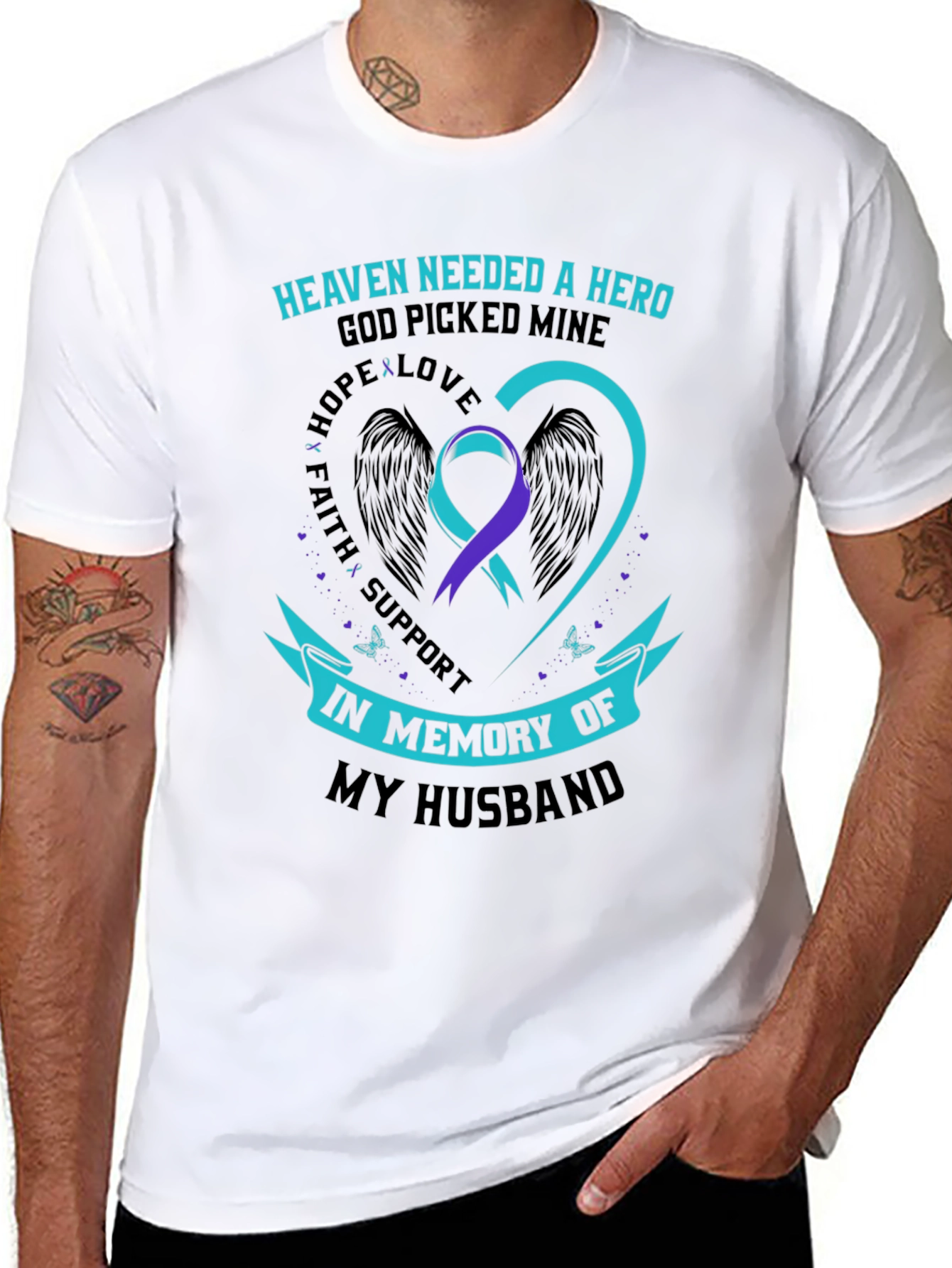 In Memory Of My Husband T-Shirt