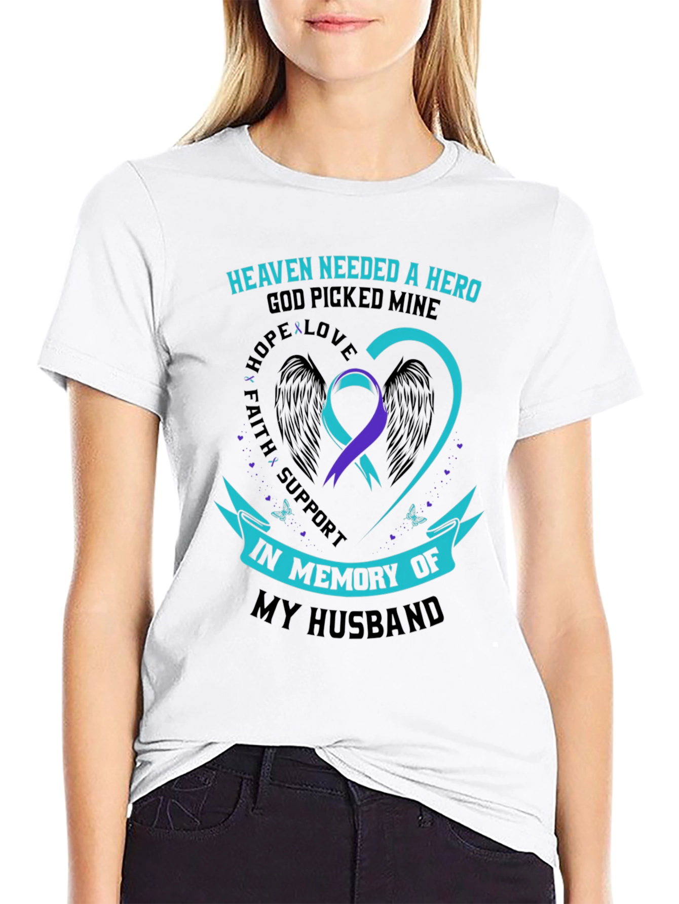 In Memory Of My Husband T-Shirt