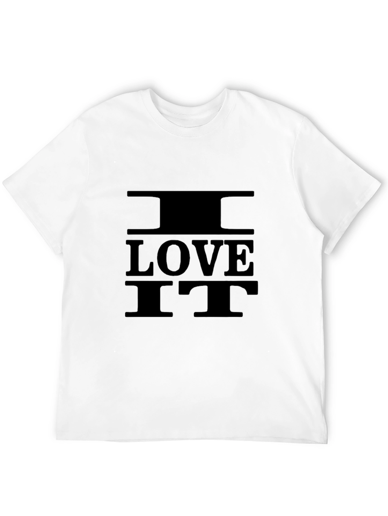 I Love It Black Graphic Tee