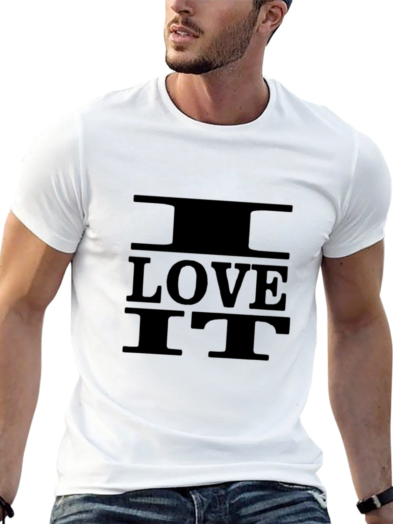 I Love It Black Graphic Tee