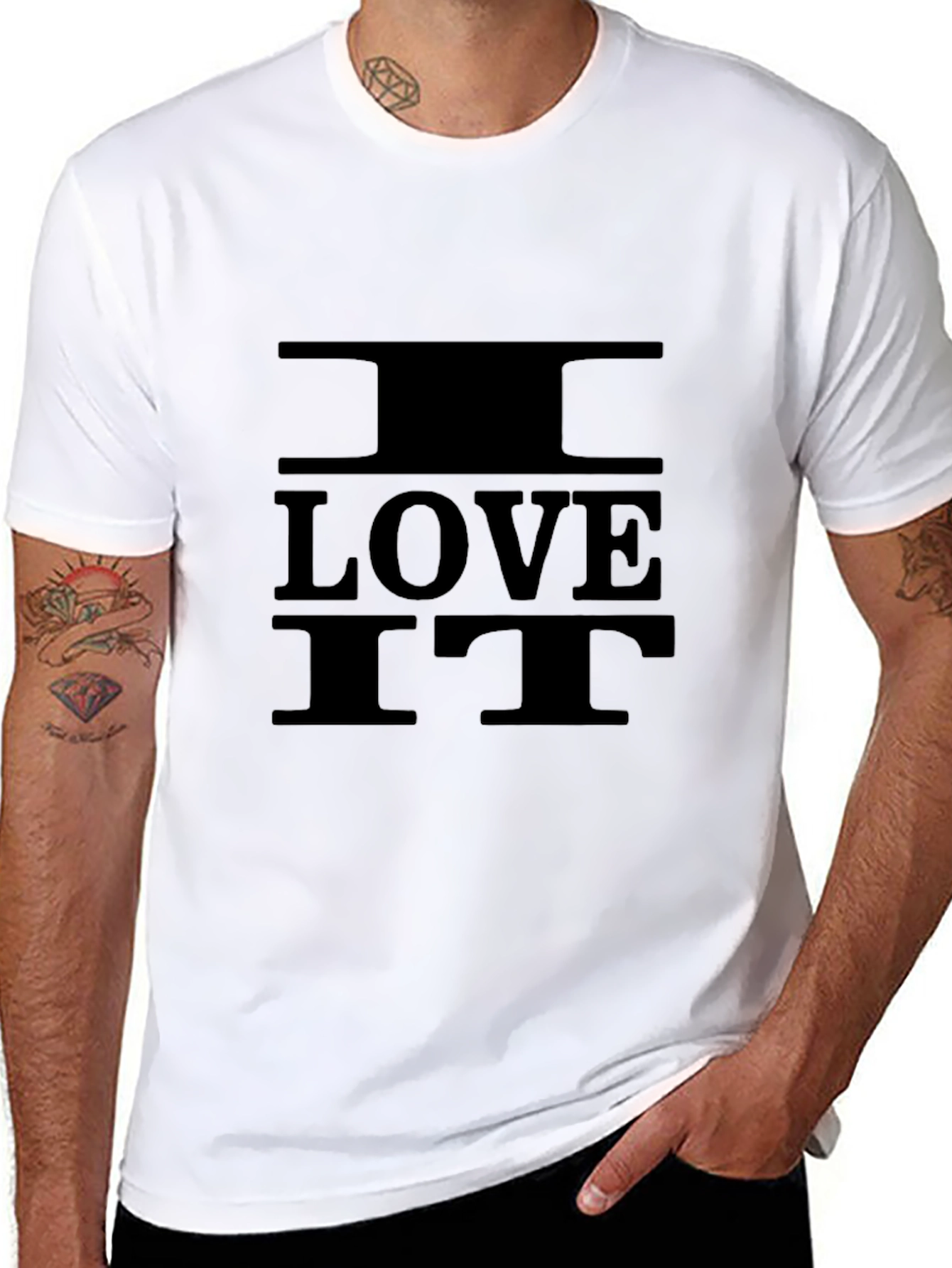 I Love It Black Graphic Tee