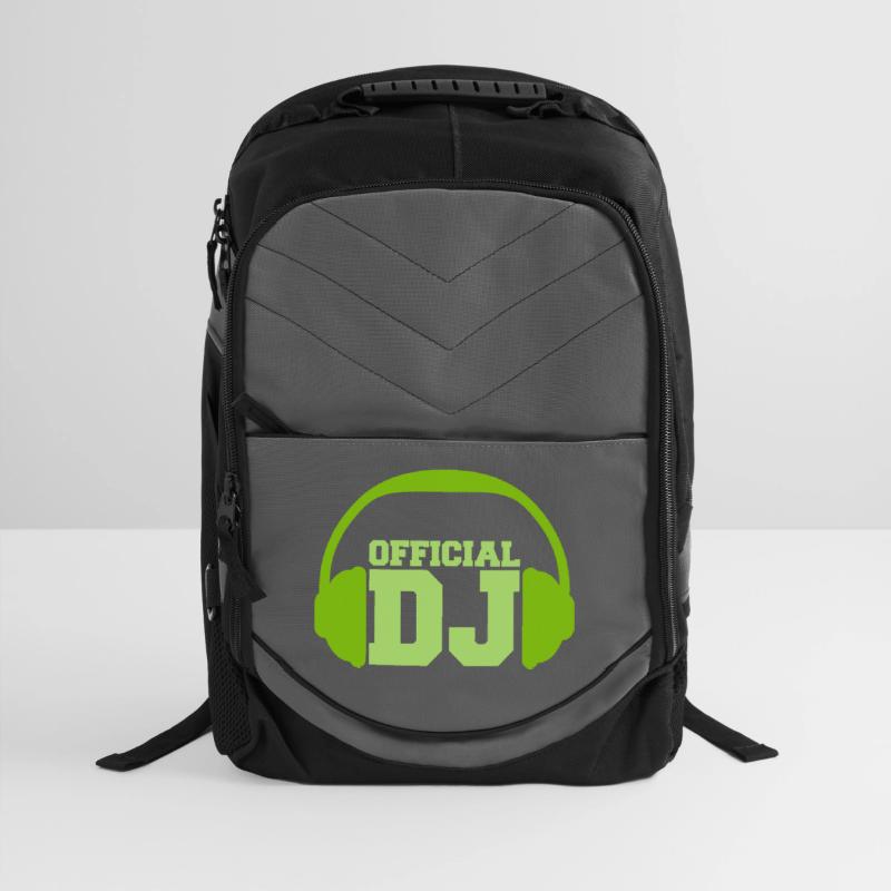 Green Official DJ Headphone Club Disco Music Party
