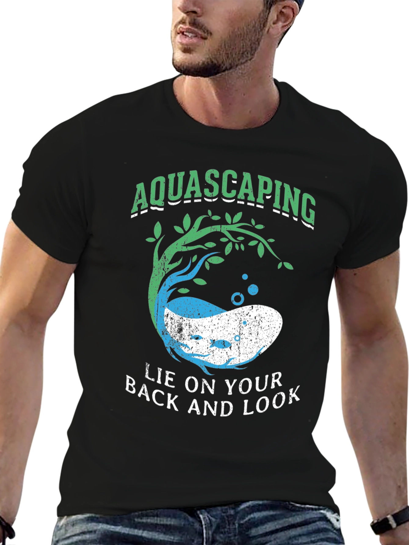 Aquascaping Lie On Your Back & Look T-Shirt