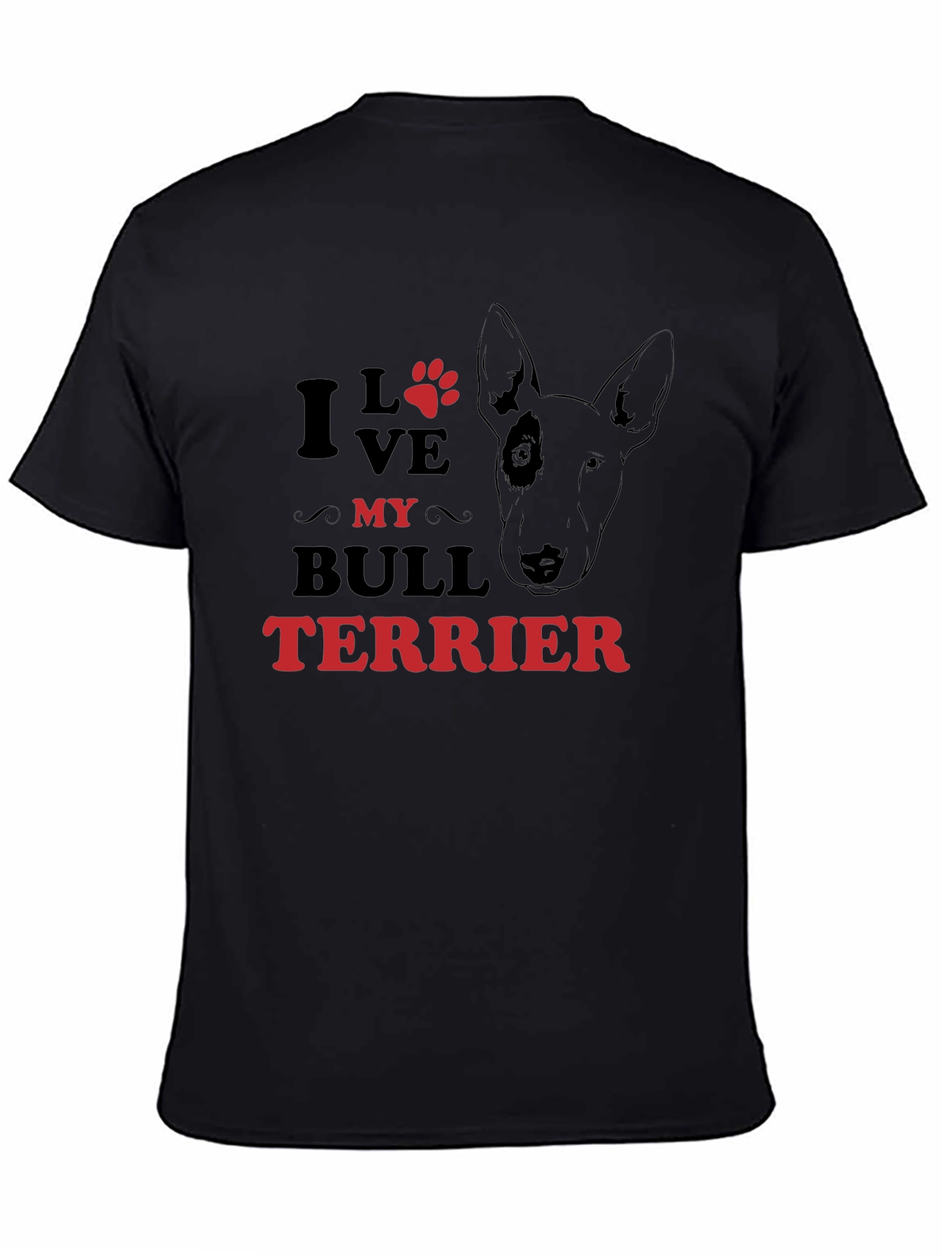 I Love My Bull Terrier Graphic T-Shirt