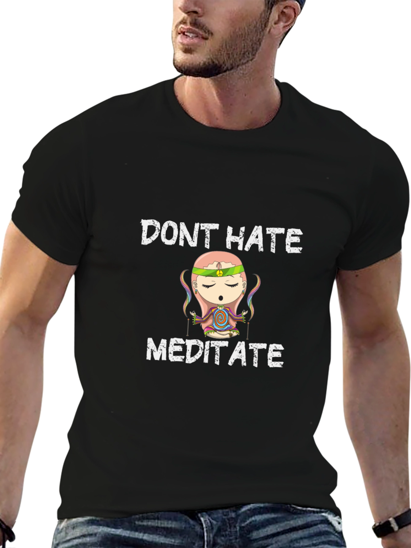 Dont Hate Meditate Graphic T-Shirt