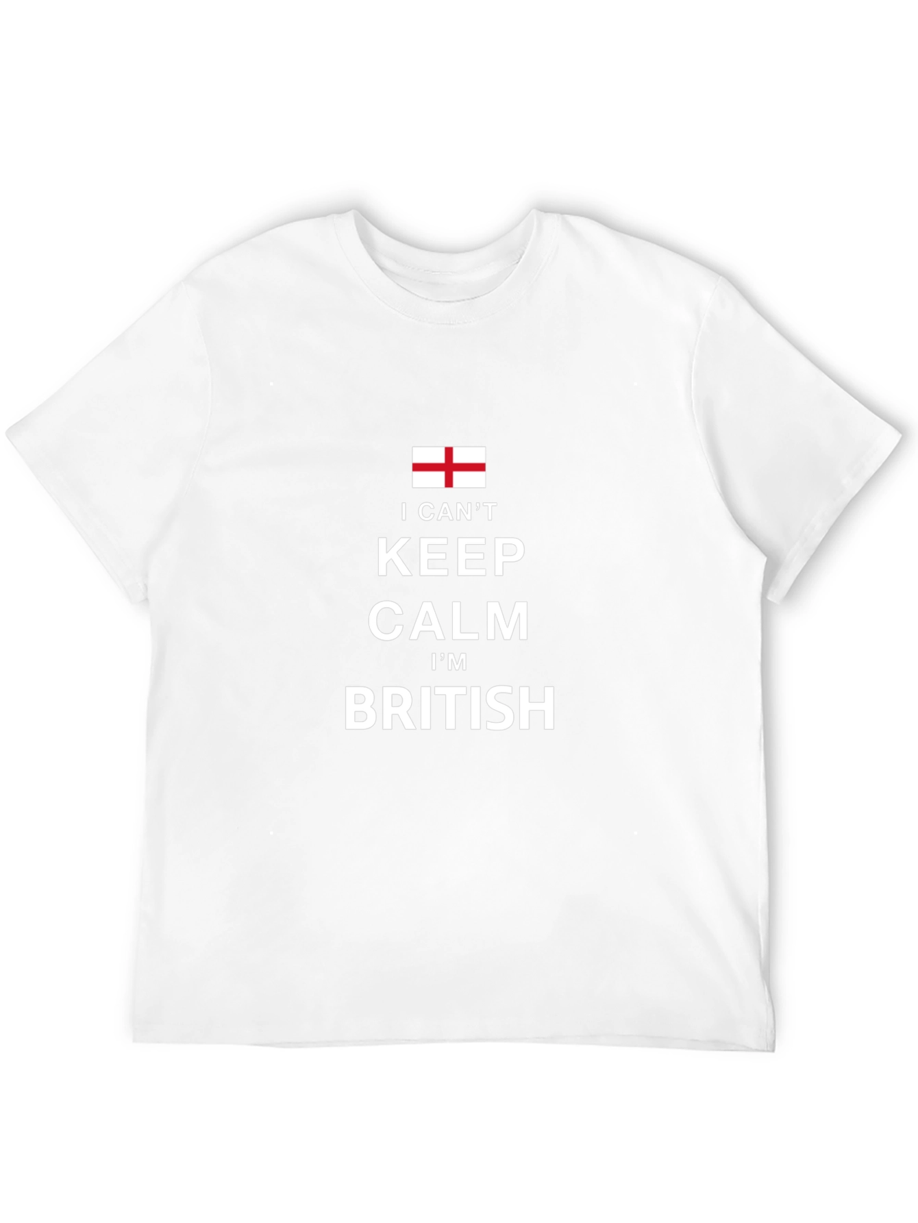 I Cant Keep Calm Im British Black T-Shirt