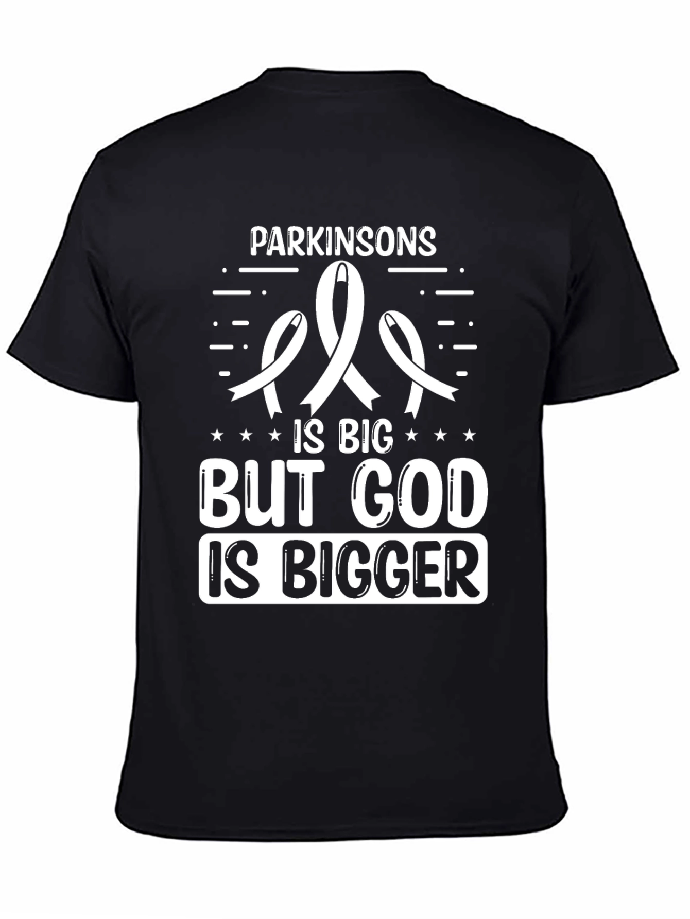 Parkinsons Awareness T-Shirt - God Is Bigger