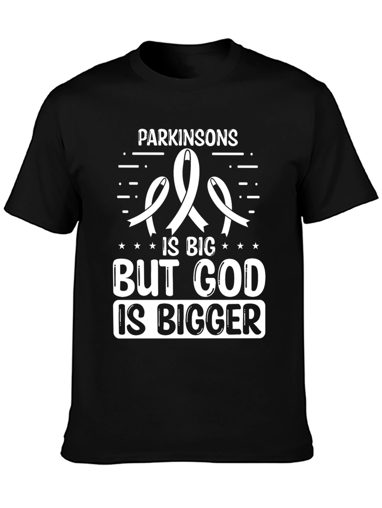 Parkinsons Awareness T-Shirt - God Is Bigger