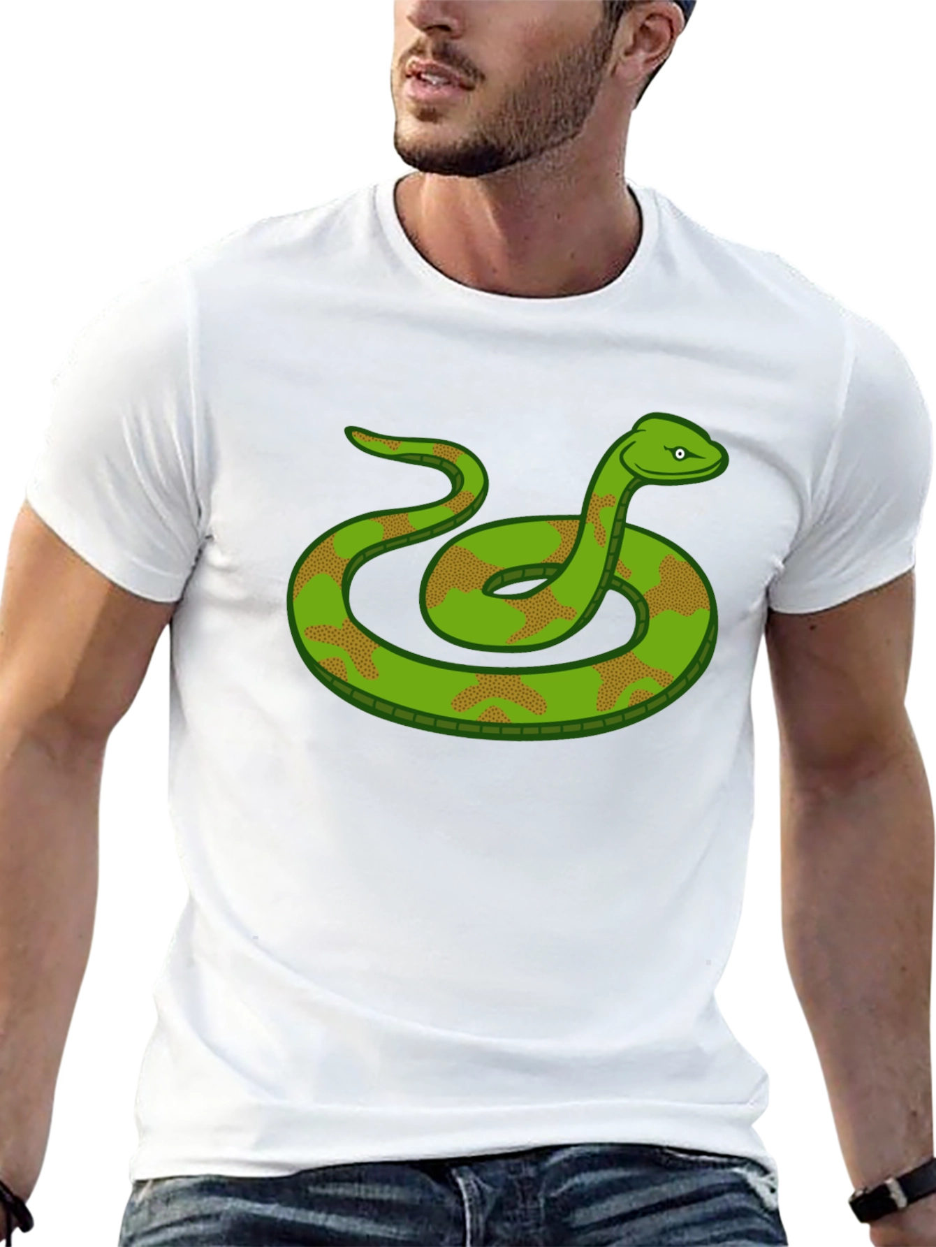 Snake Graphic T-Shirt - Cool Reptile Design