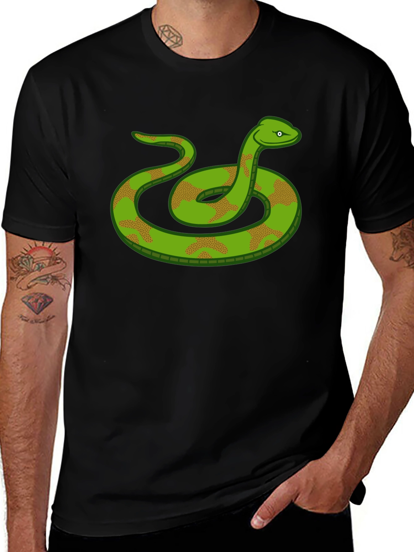 Snake Graphic T-Shirt - Cool Reptile Design