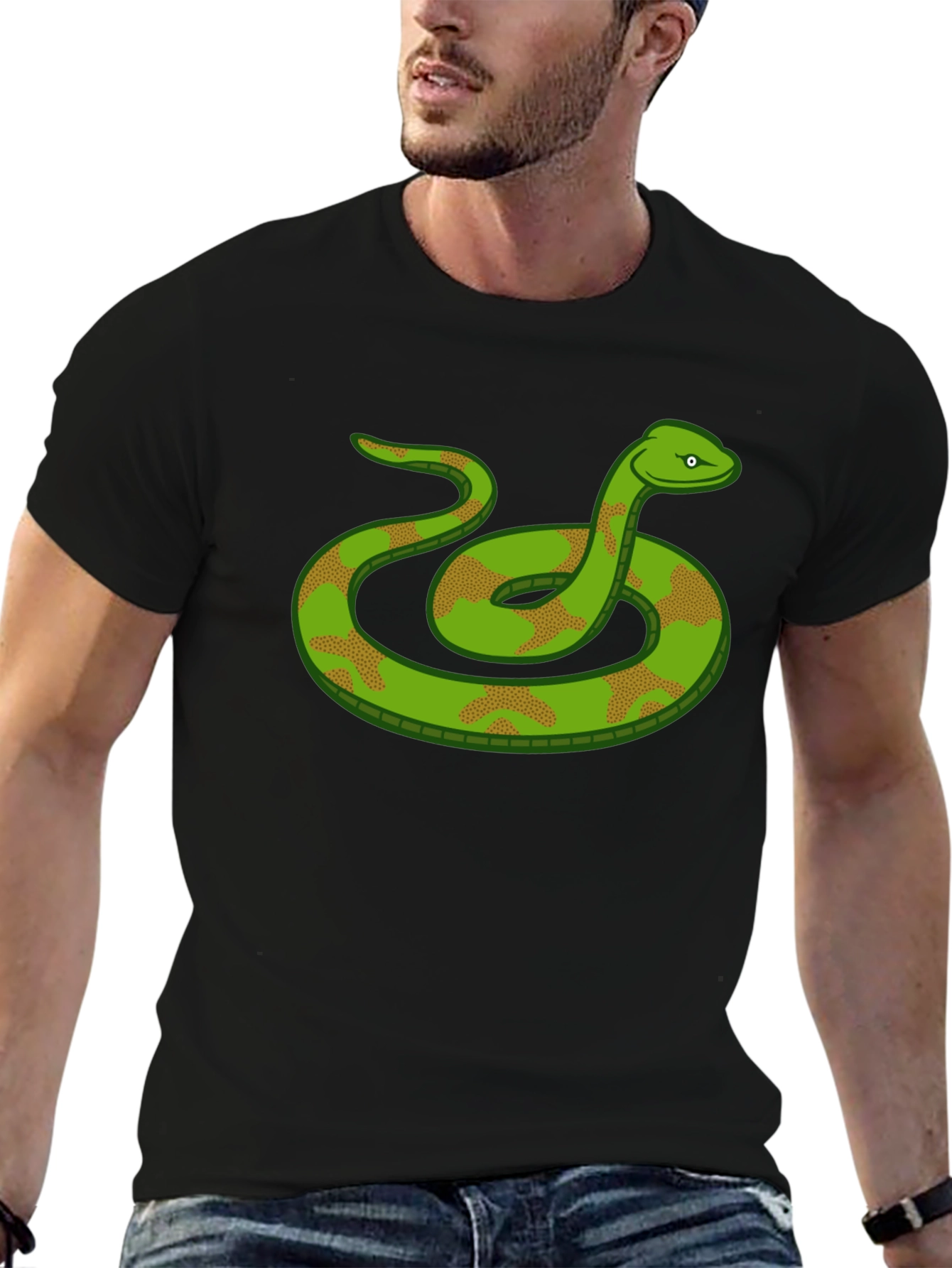 Snake Graphic T-Shirt - Cool Reptile Design