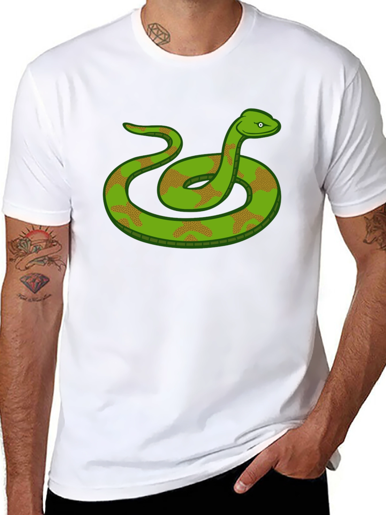 Snake Graphic T-Shirt - Cool Reptile Design
