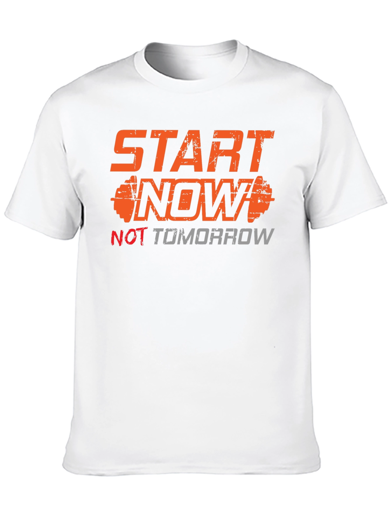 Start Now Mens Graphic Tee - Black Motivational T-Shirt