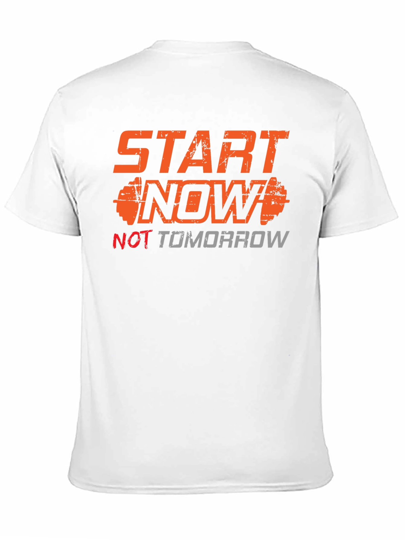 Start Now Mens Graphic Tee - Black Motivational T-Shirt