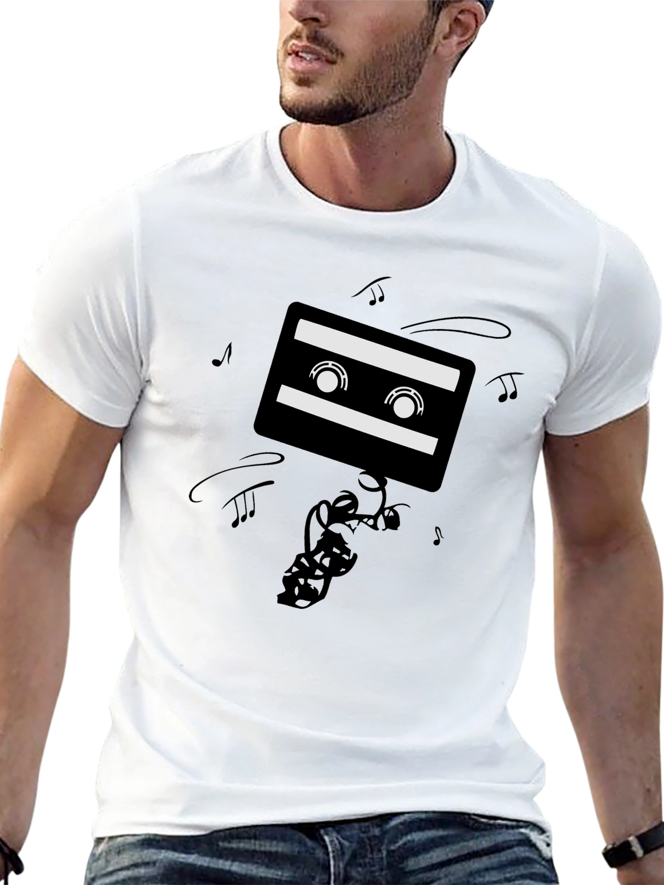 Retro Cassette Tape Graphic Tee - Music Lovers Shirt