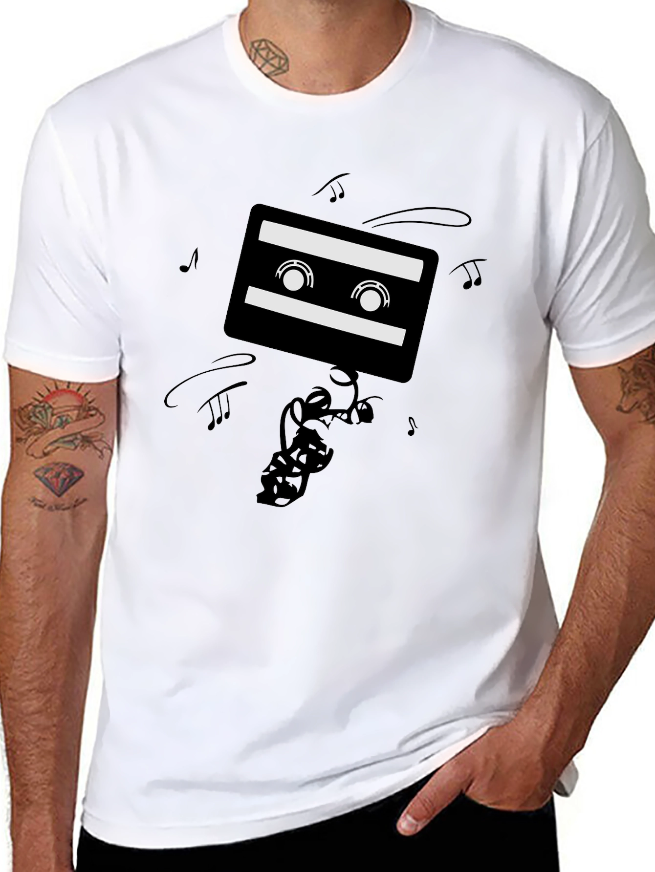 Retro Cassette Tape Graphic Tee - Music Lovers Shirt