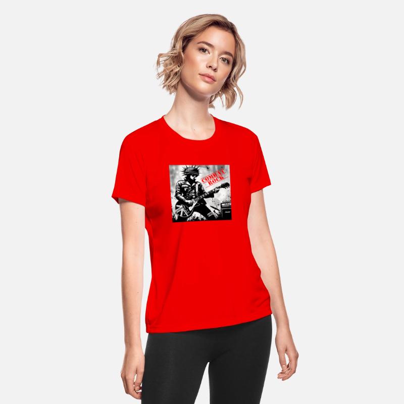 Guitar girl combat rock t shirt