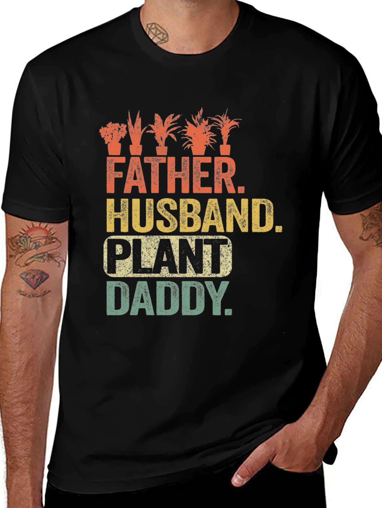 Father Husband Plant Daddy T-Shirt