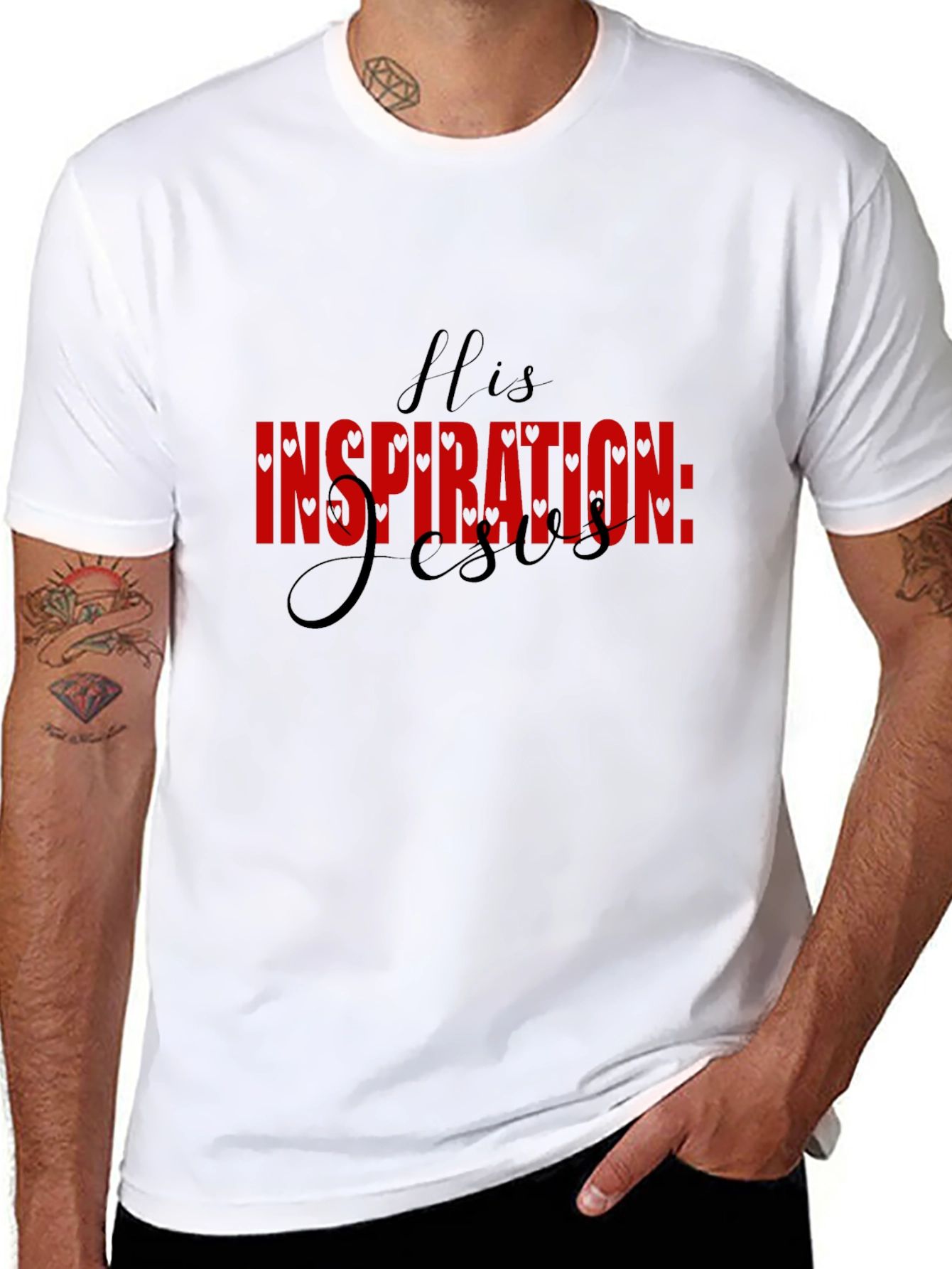 His Inspiration Jesus Graphic Tee