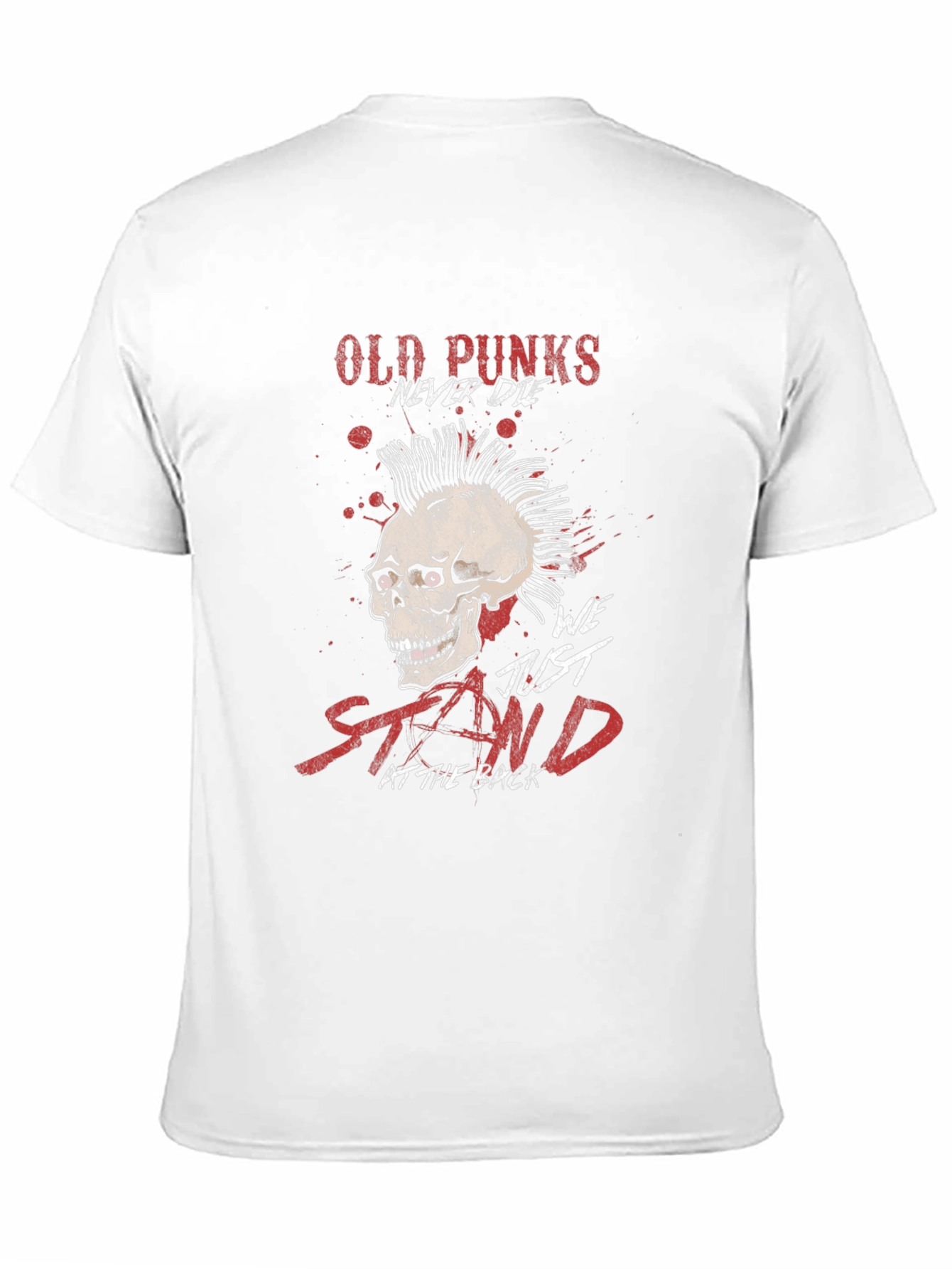 Old Punks Skull Graphic T-Shirt