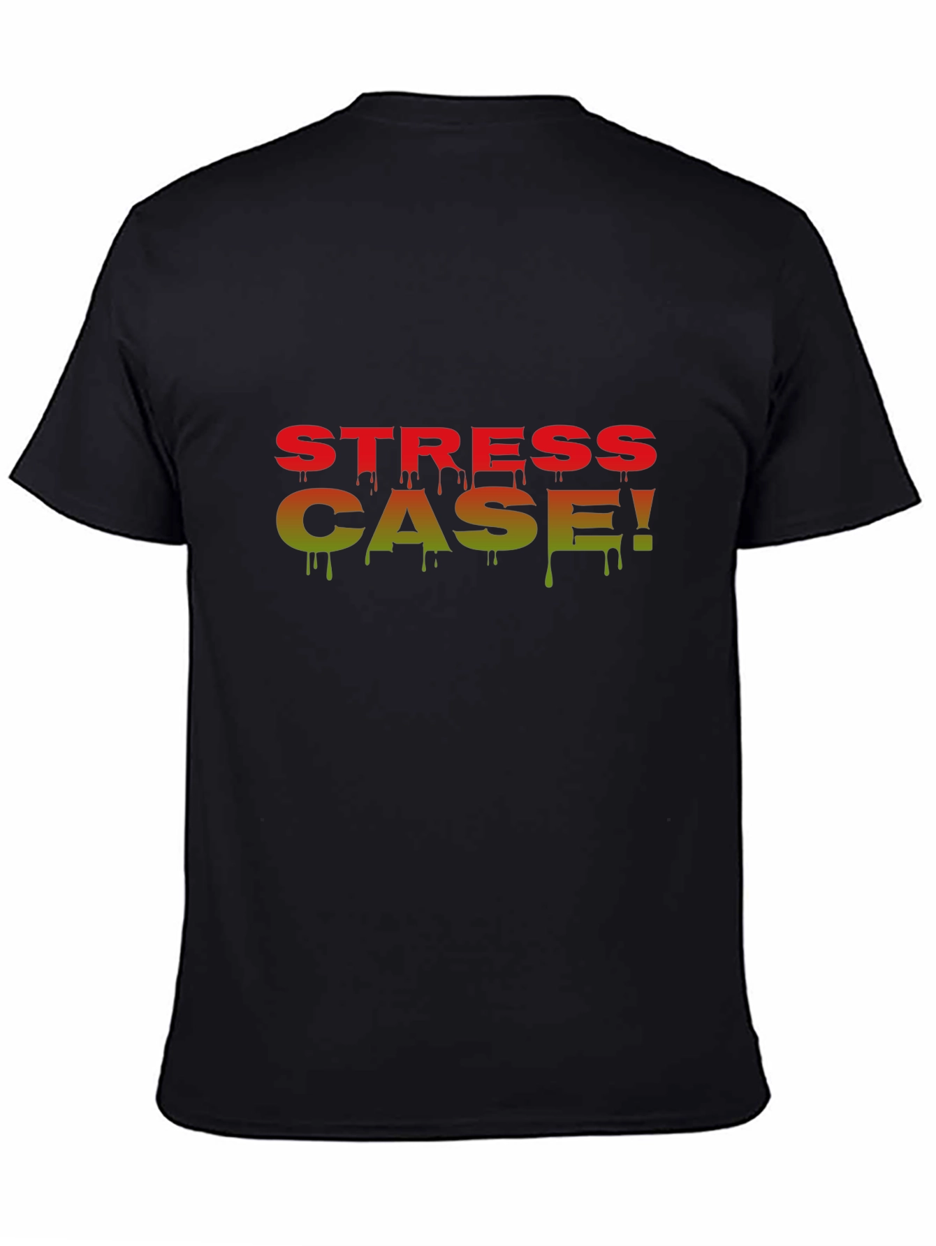 Stress Case Black Graphic T-Shirt