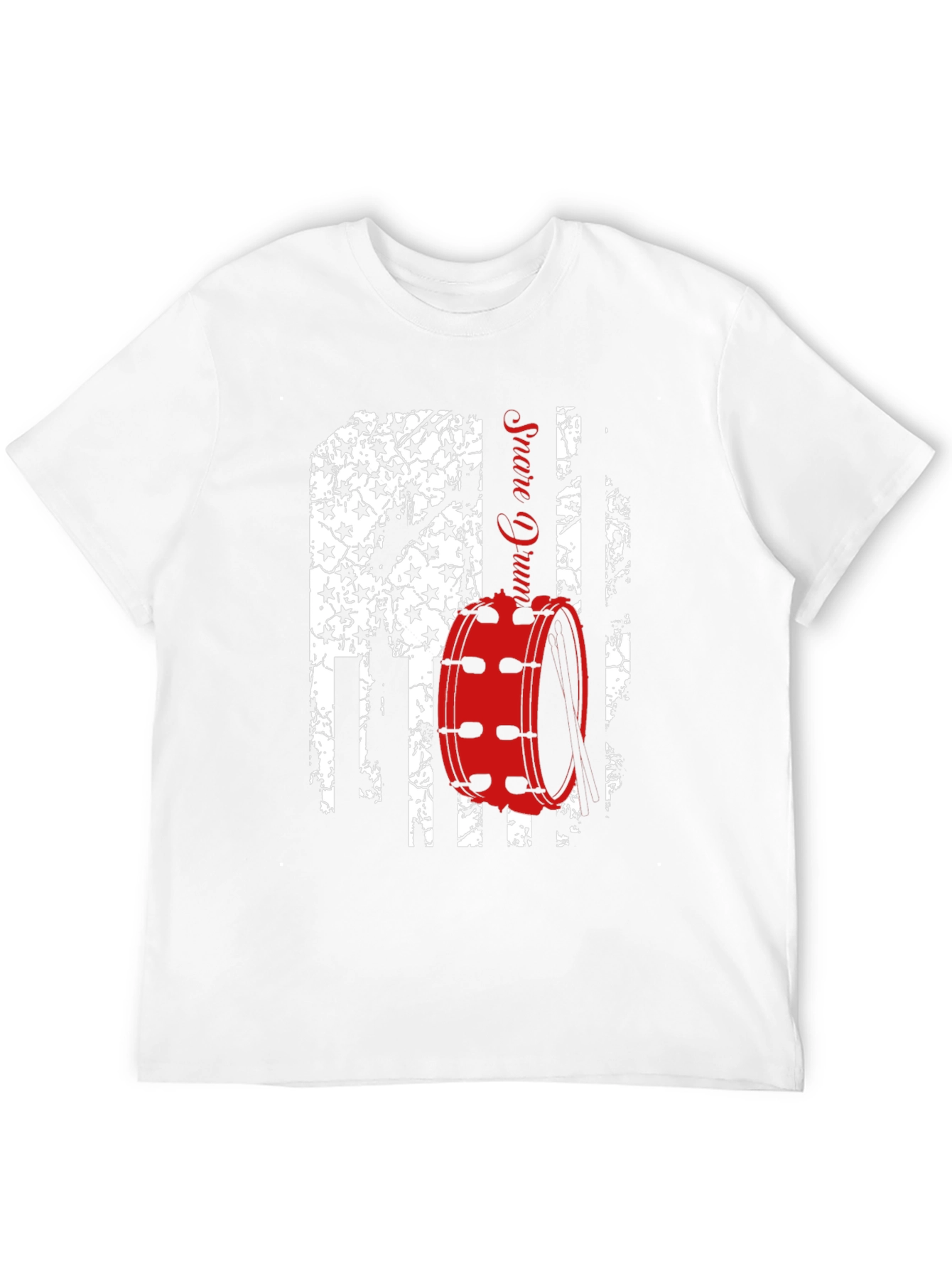 Patriotic Drummer T-Shirt - USA Flag Snare Drum Design