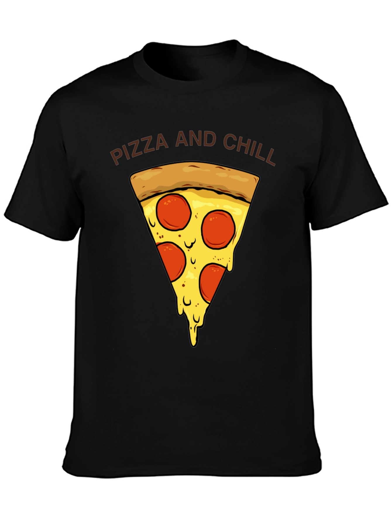 Pizza and Chill Graphic T-Shirt