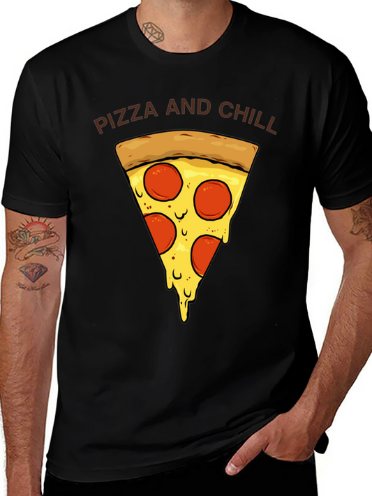 Pizza and Chill Graphic T-Shirt