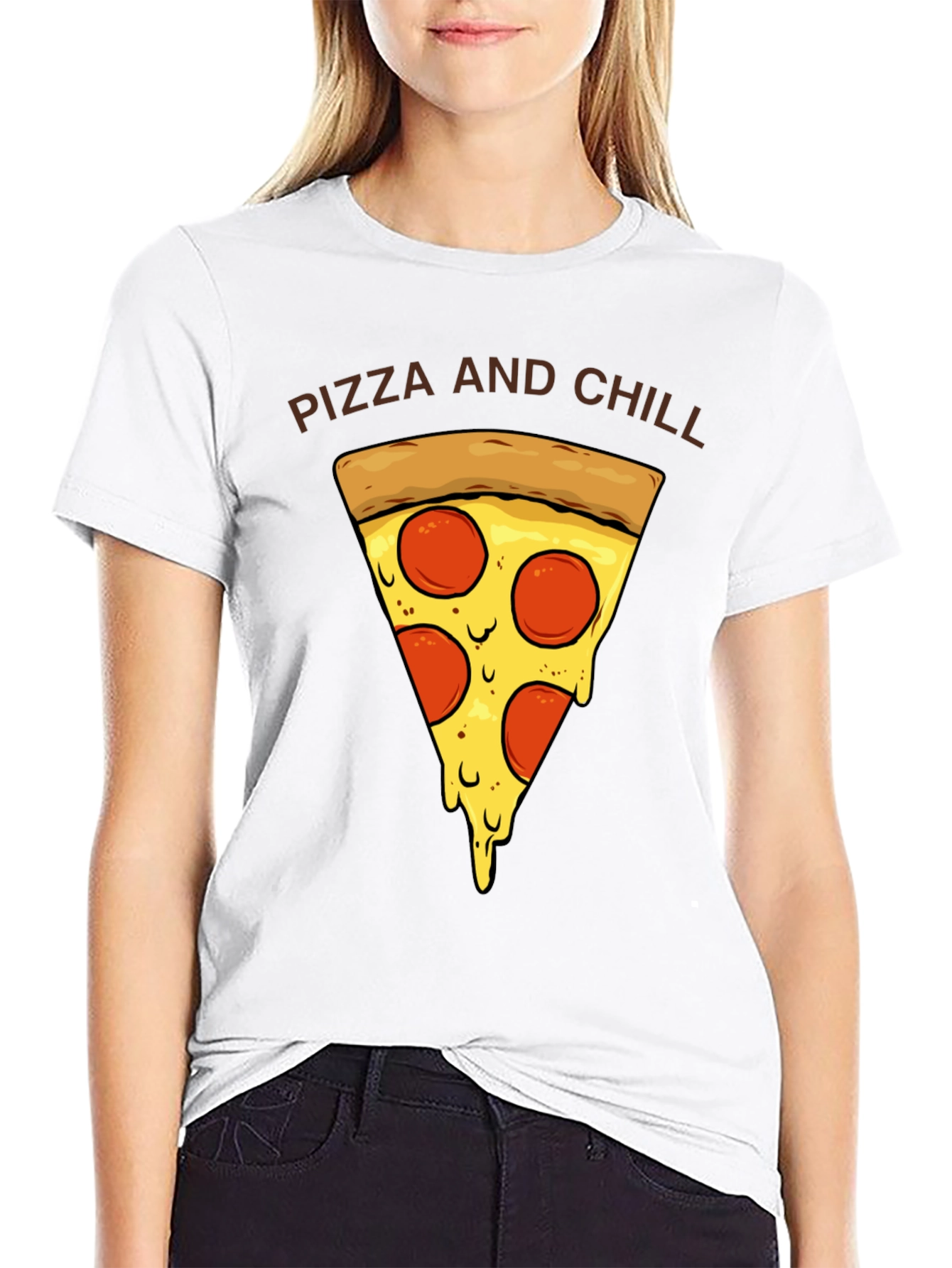 Pizza and Chill Graphic T-Shirt