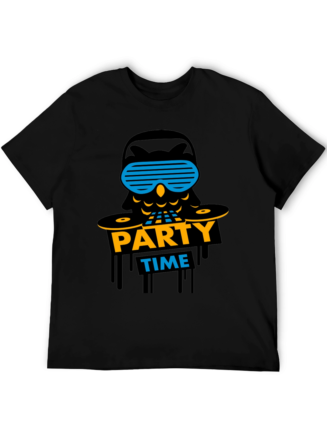 Party Time Owl Graphic T-Shirt