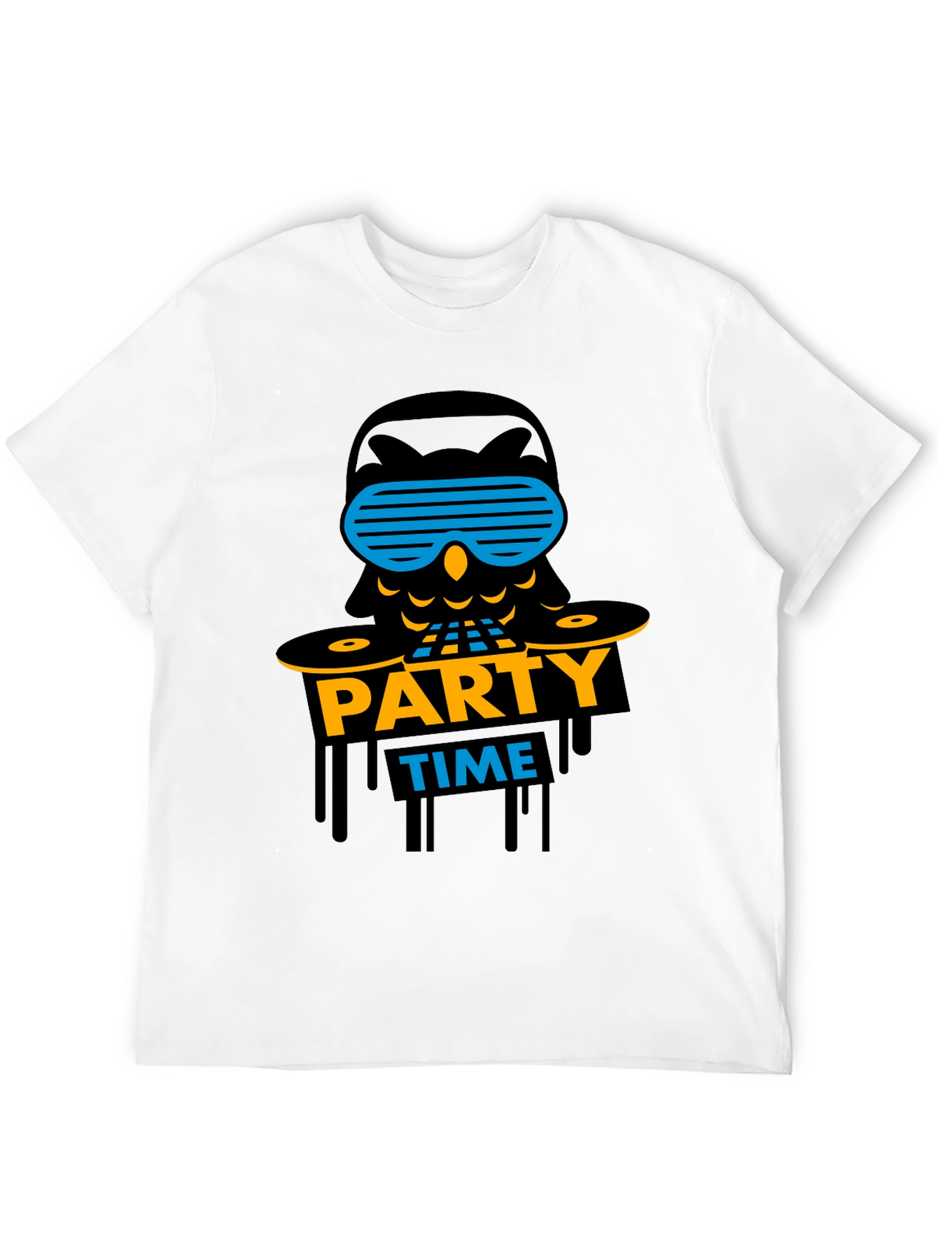 Party Time Owl Graphic T-Shirt