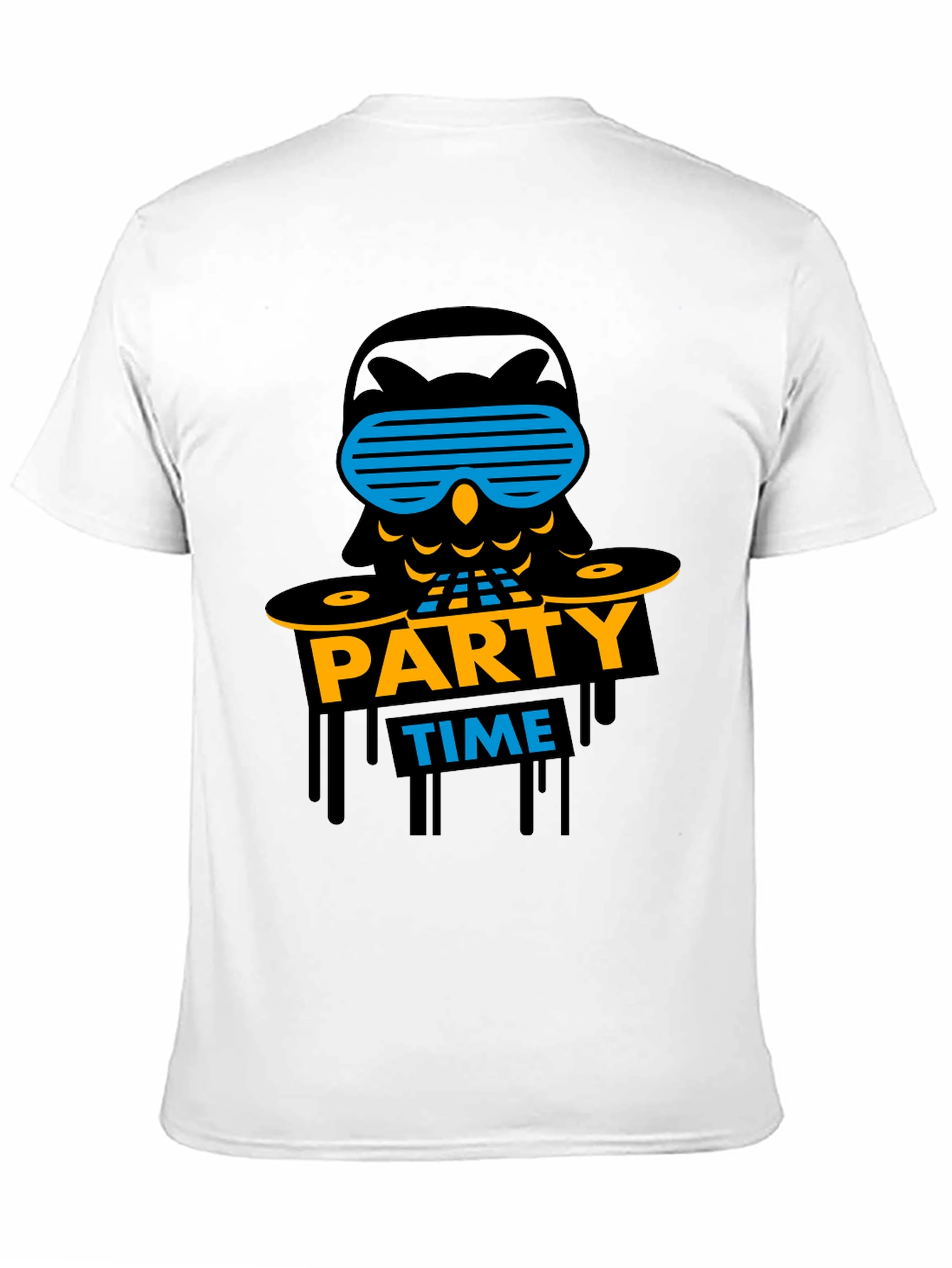 Party Time Owl Graphic T-Shirt