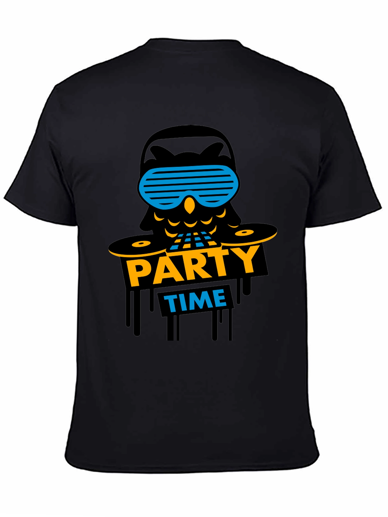 Party Time Owl Graphic T-Shirt