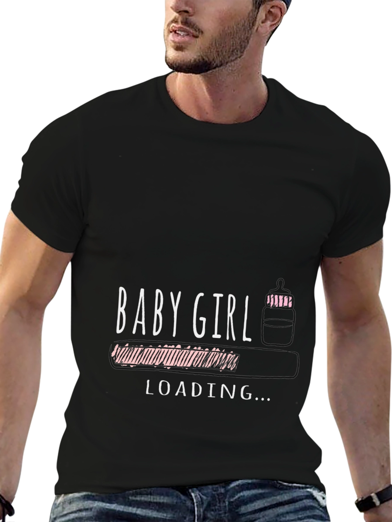 Baby Girl Loading T-Shirt - Expecting Mom Tee
