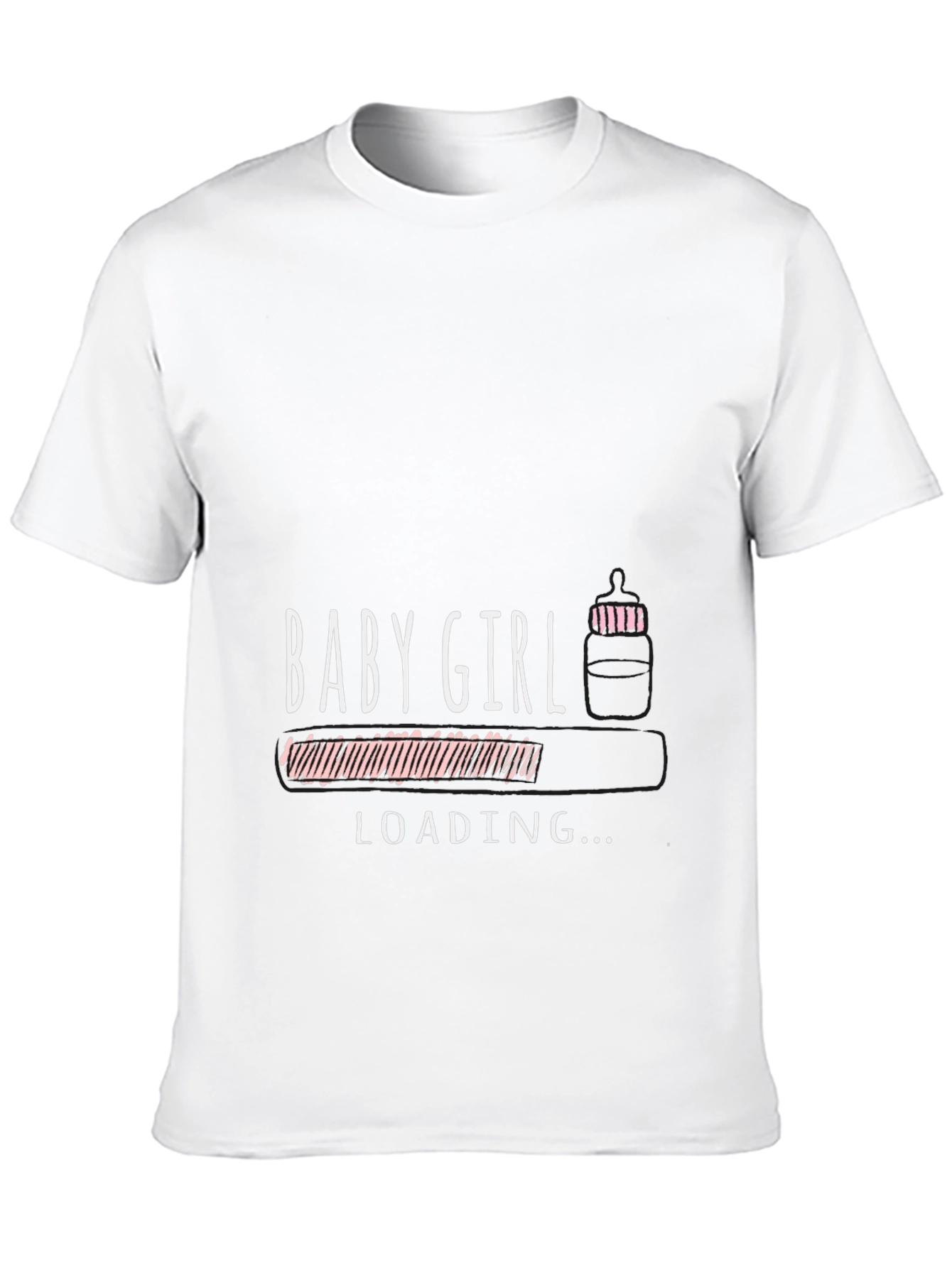 Baby Girl Loading T-Shirt - Expecting Mom Tee