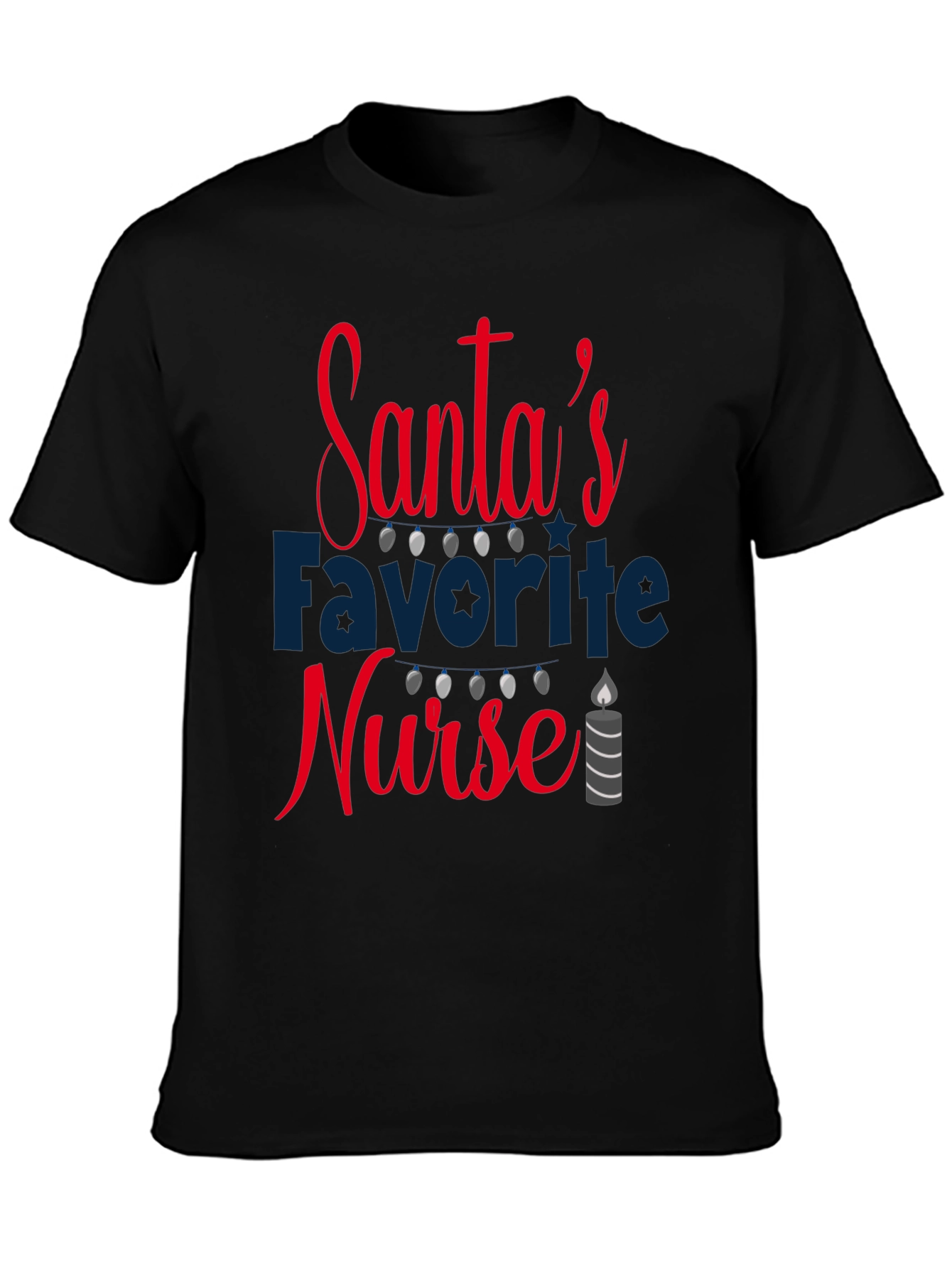 Santas Favorite Nurse Holiday Tee