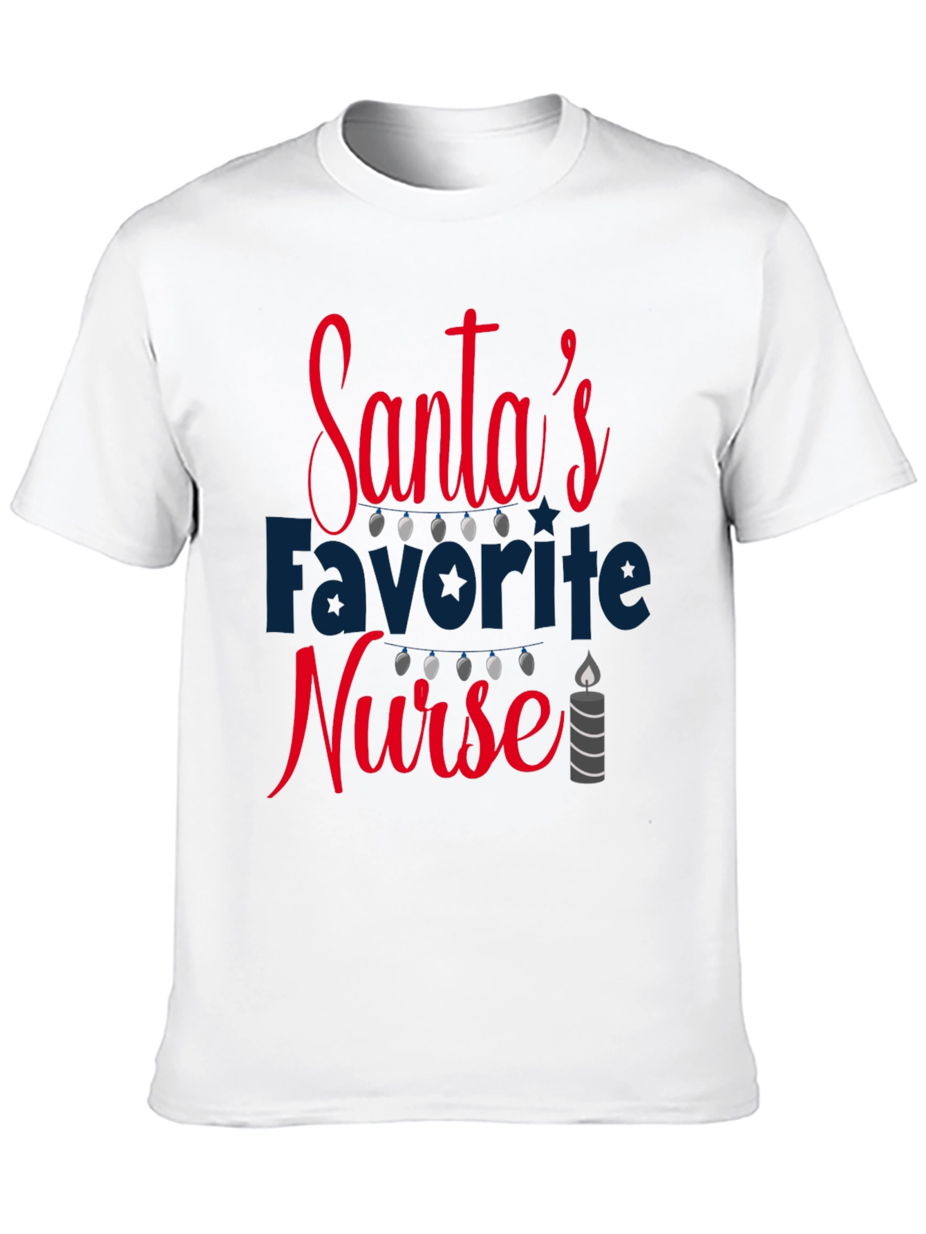 Santas Favorite Nurse Holiday Tee