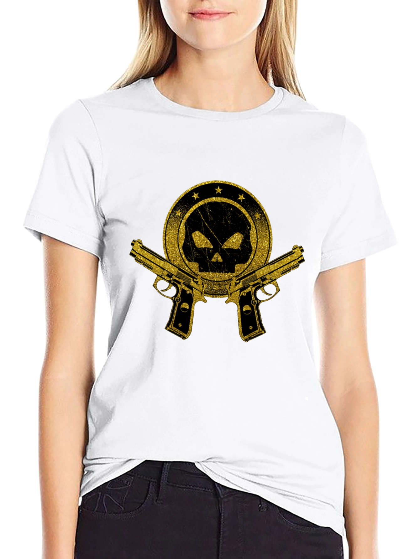 Skull & Guns Graphic T-Shirt