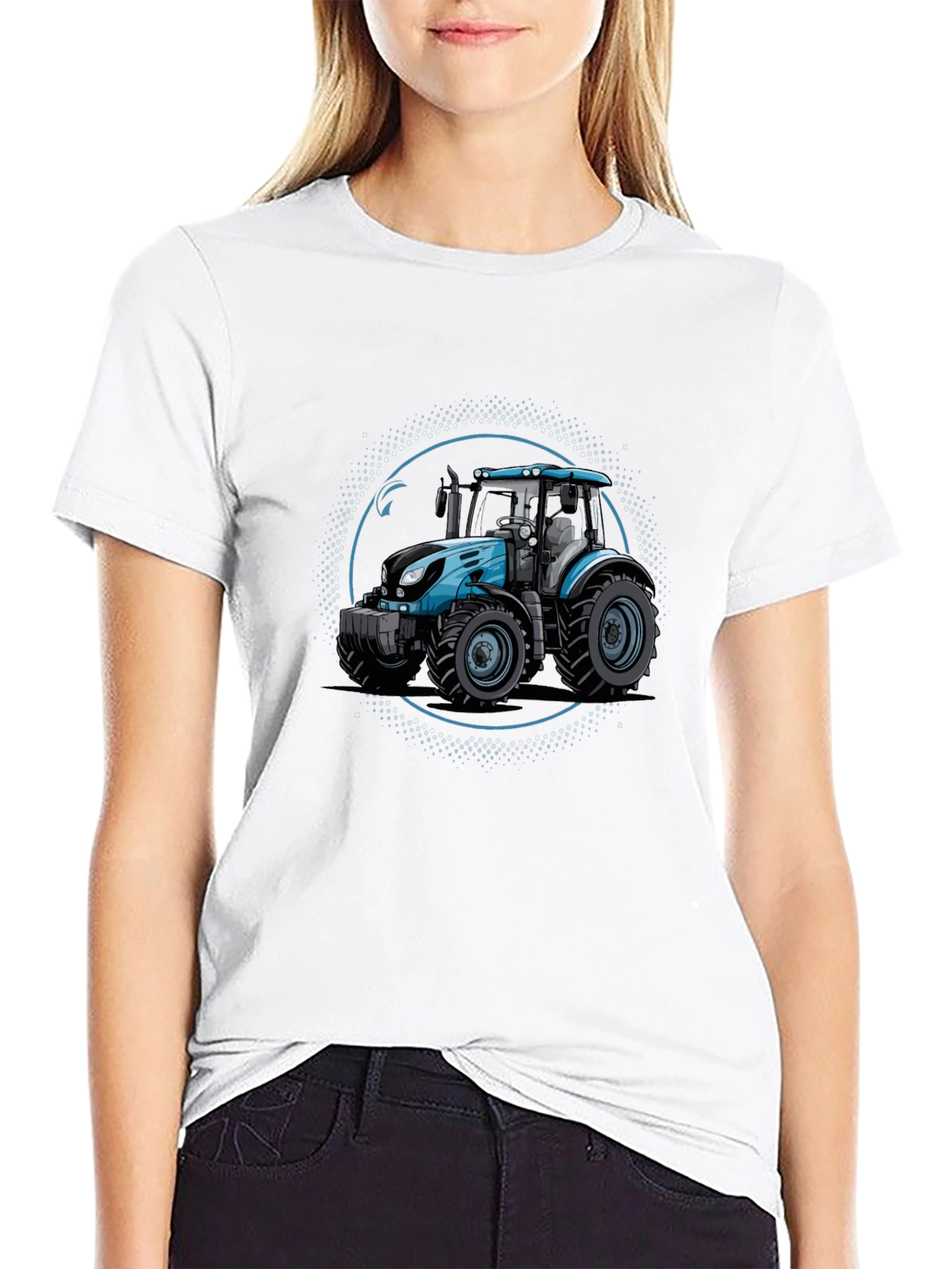 Tractor Graphic Black Tee - Farm Life Style