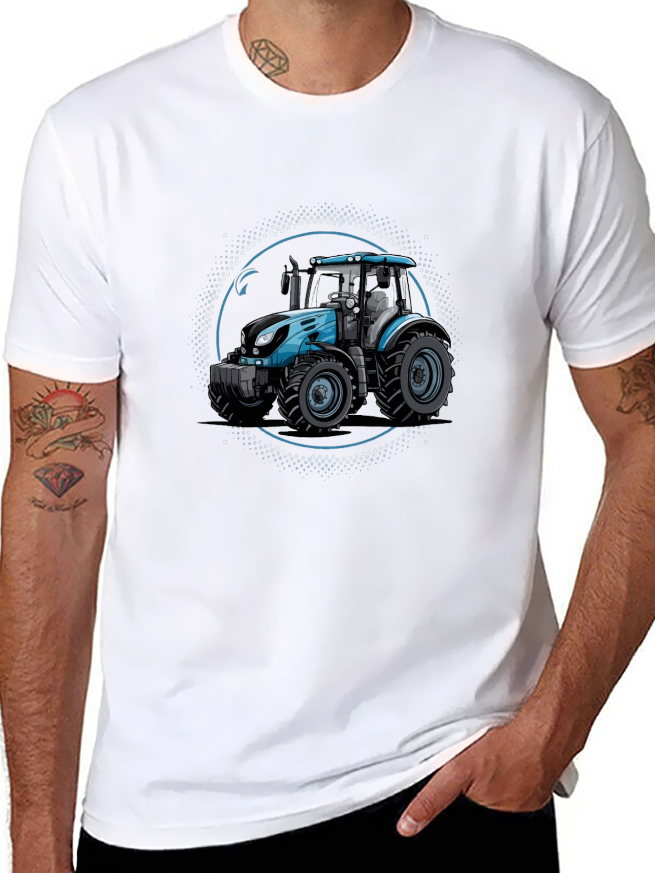 Tractor Graphic Black Tee - Farm Life Style