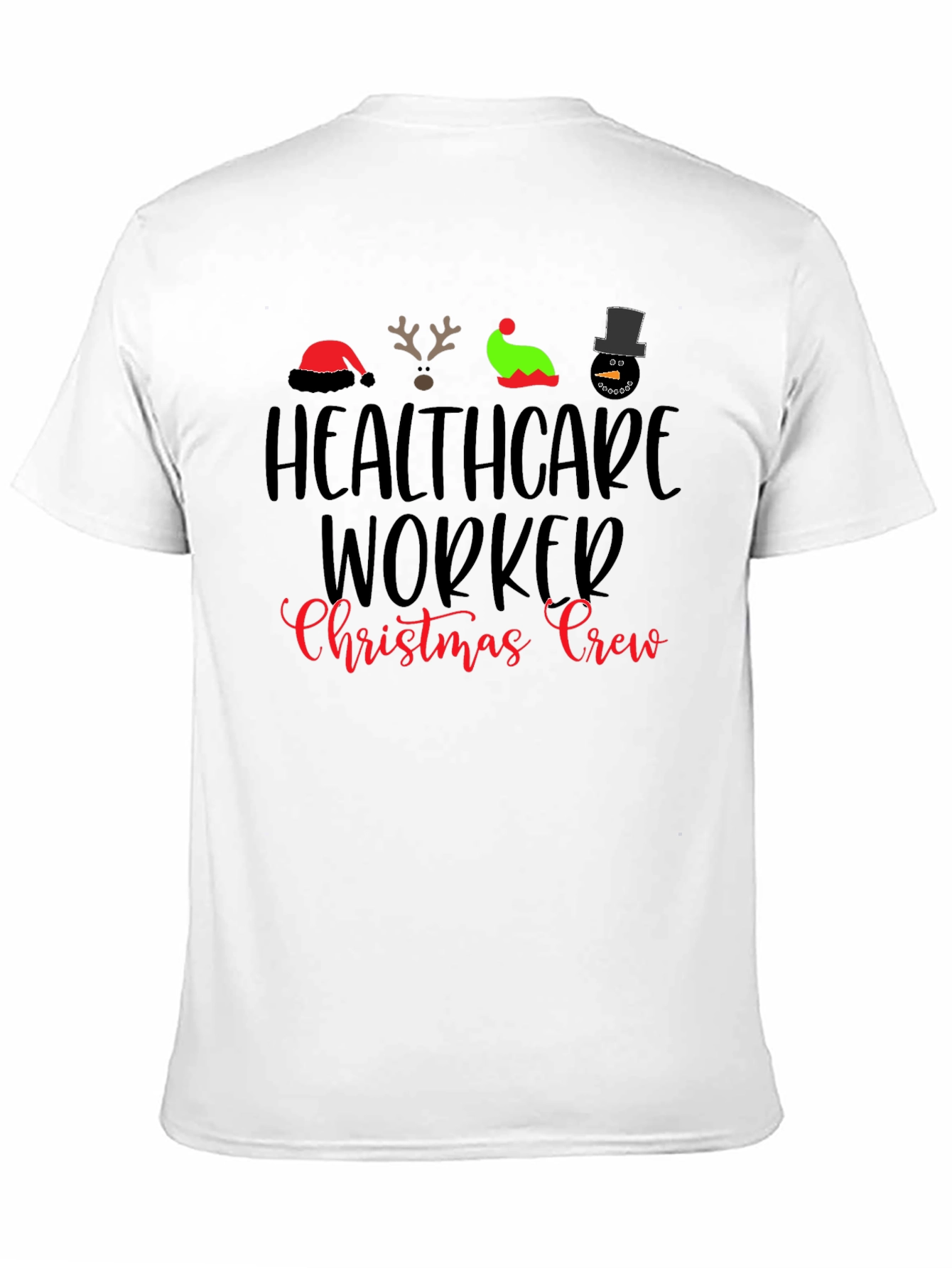 Healthcare Worker Christmas Crew T-Shirt