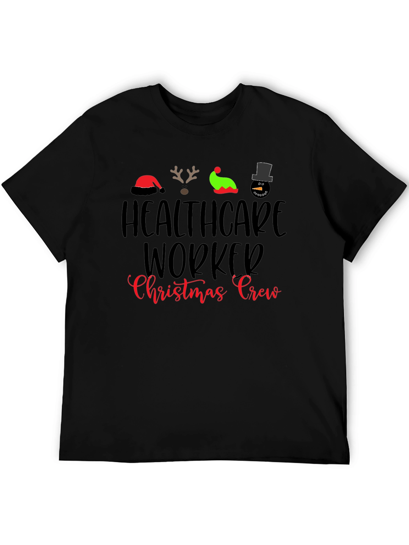 Healthcare Worker Christmas Crew T-Shirt