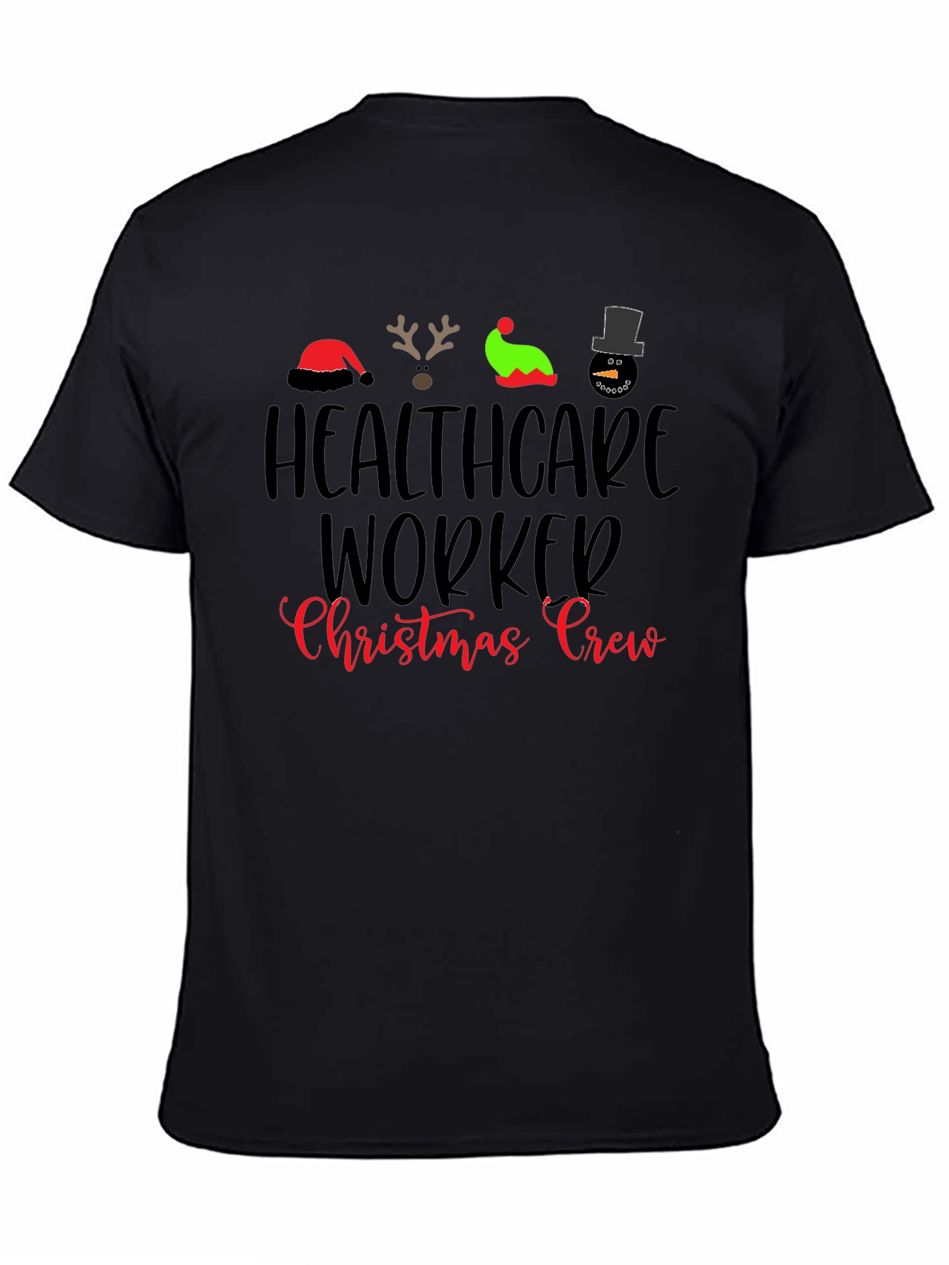 Healthcare Worker Christmas Crew T-Shirt