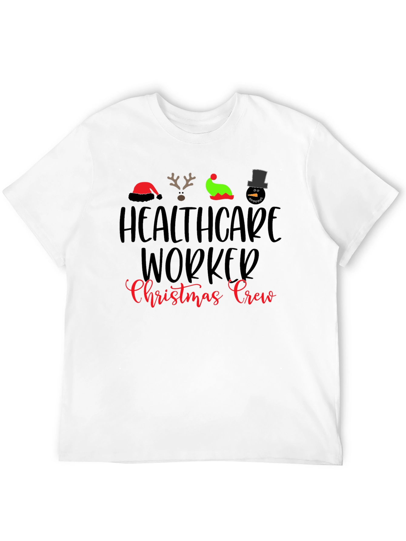 Healthcare Worker Christmas Crew T-Shirt