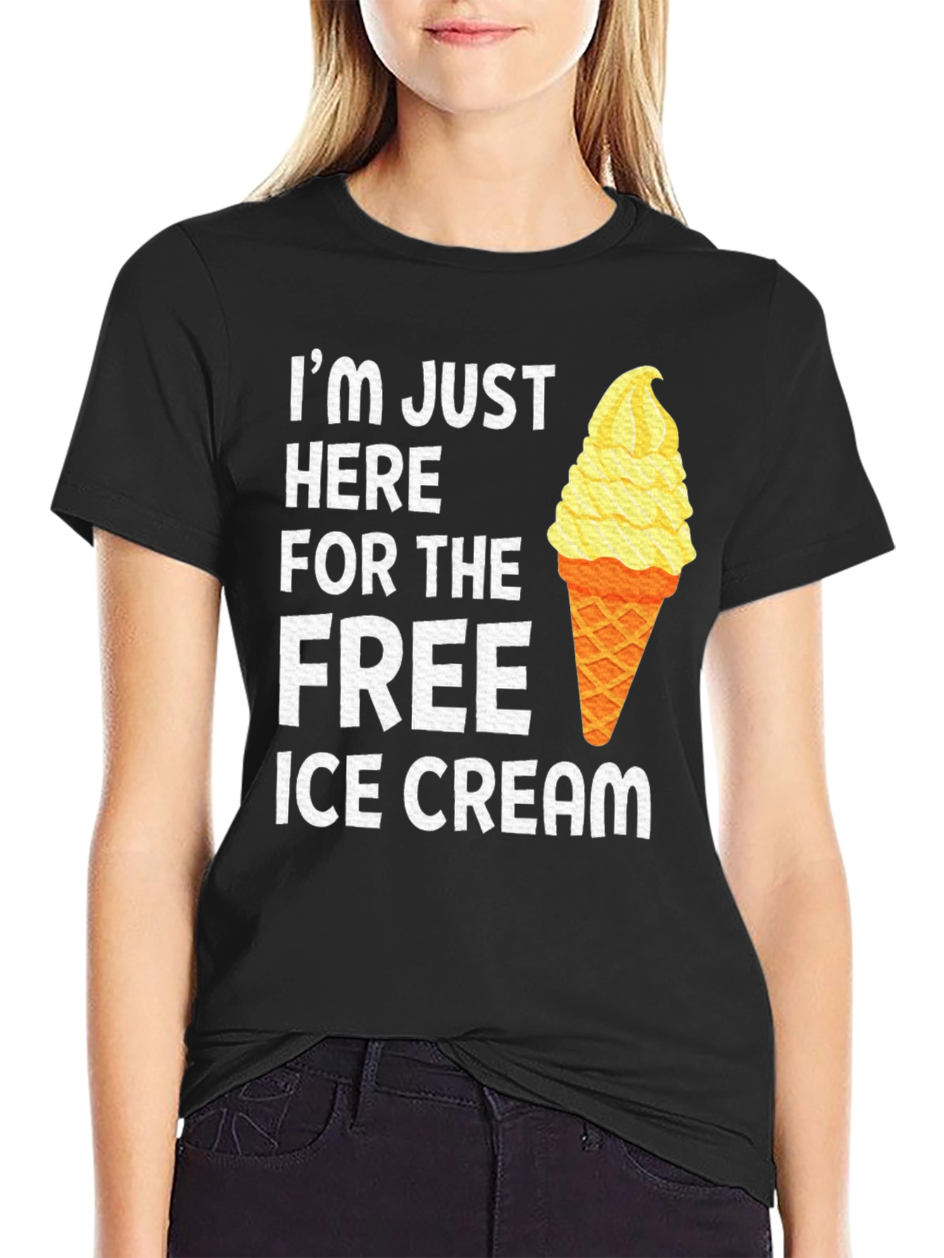 Free Ice Cream T-Shirt Funny Tee