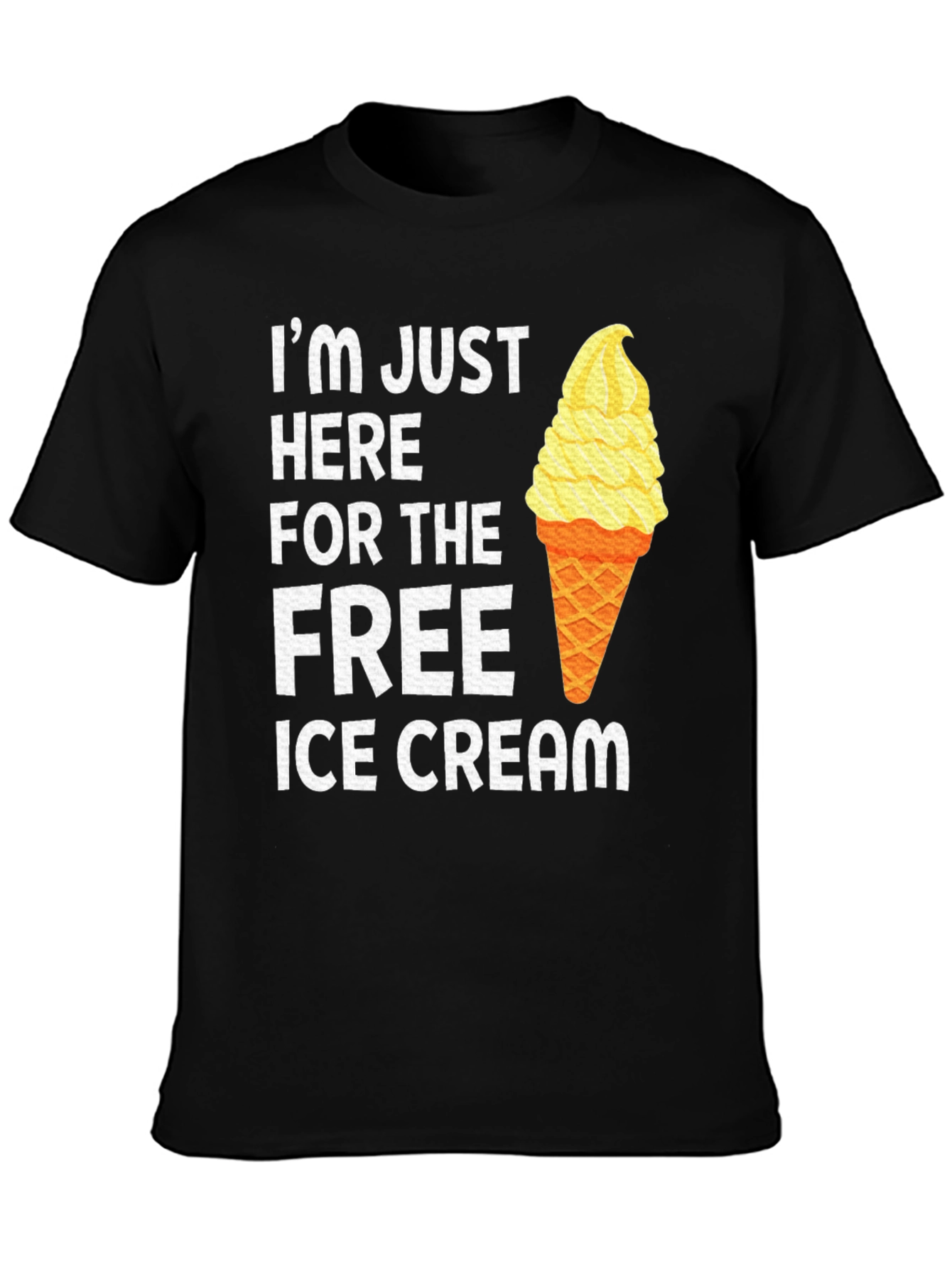 Free Ice Cream T-Shirt Funny Tee